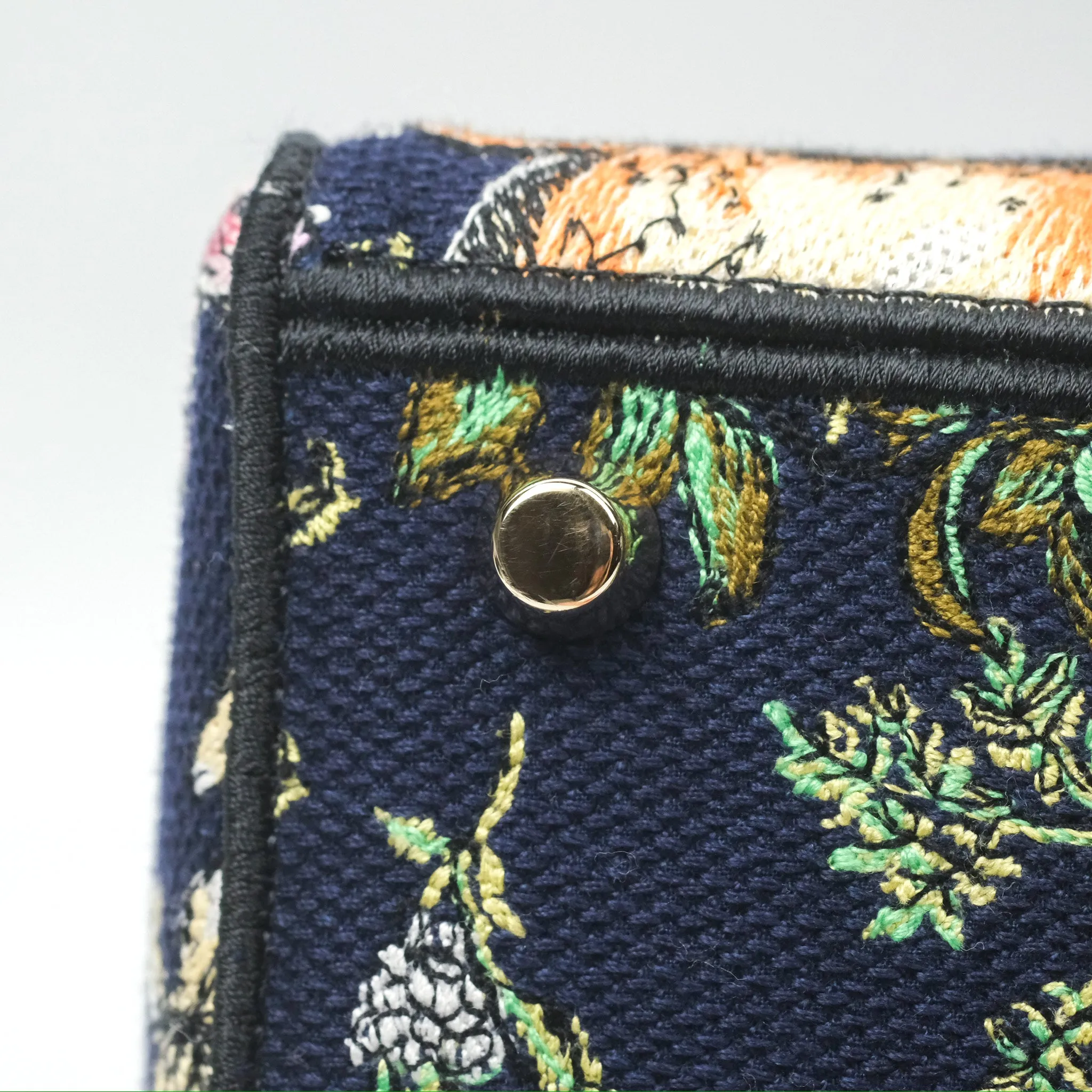 Christian Dior Medium Lady D-Lite Bag Blue Dior Multicolor Constellation Embroidered