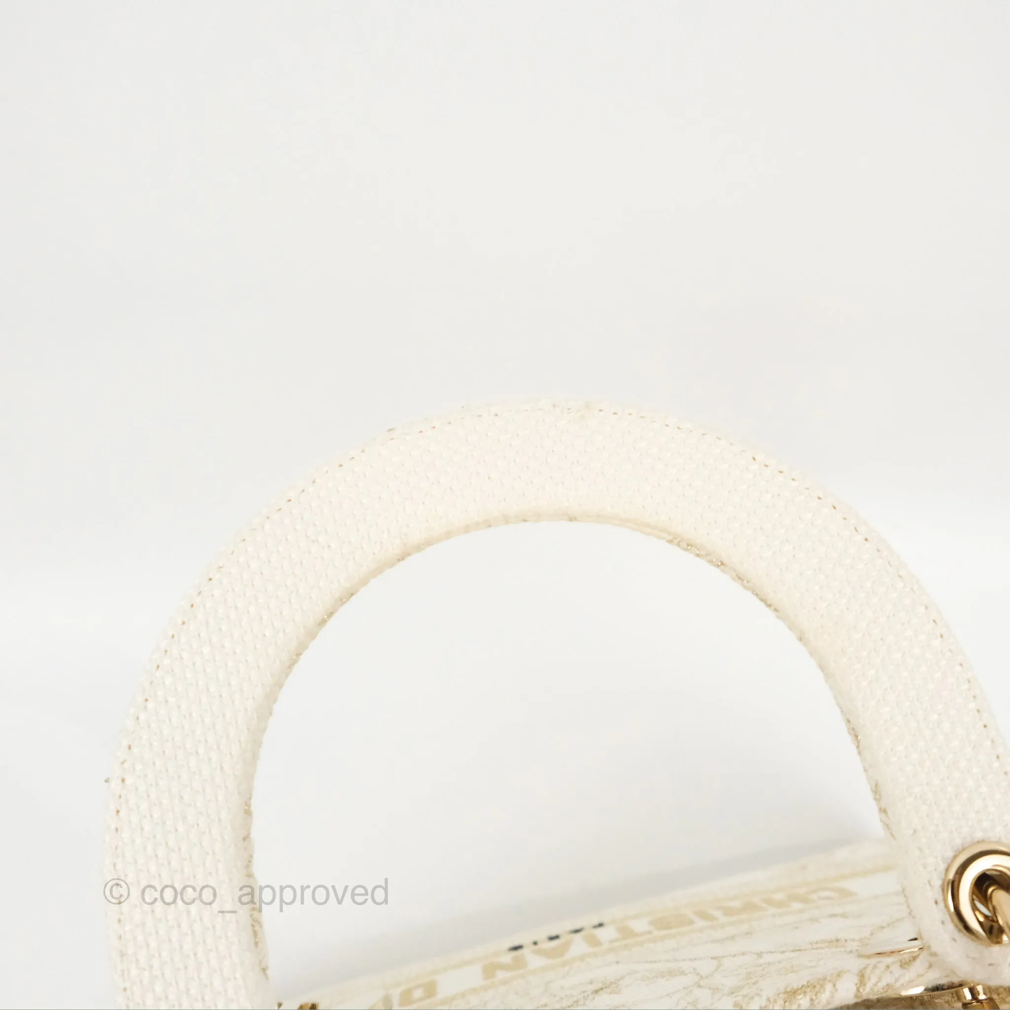 Christian Dior Medium Lady D-Lite Bag Dior Jardin d'Hiver Embroidery White