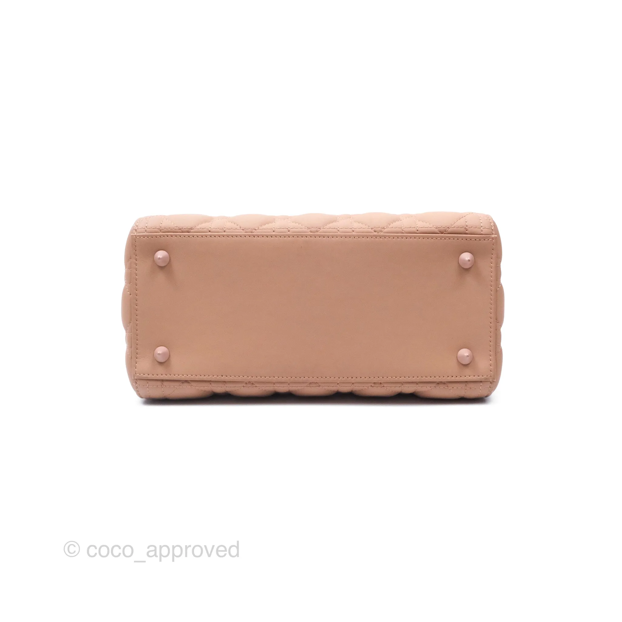 Christian Dior Medium Lady Dior Blush Ultramatte Cannage Calfskin