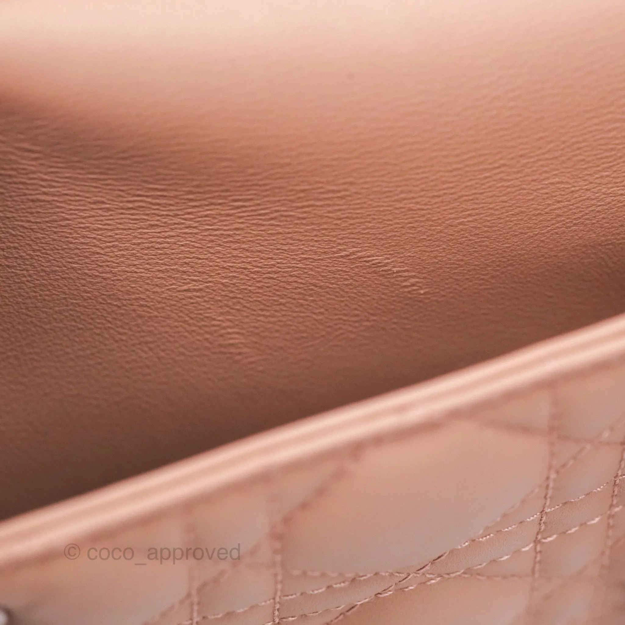 Christian Dior Medium Lady Dior Blush Ultramatte Cannage Calfskin