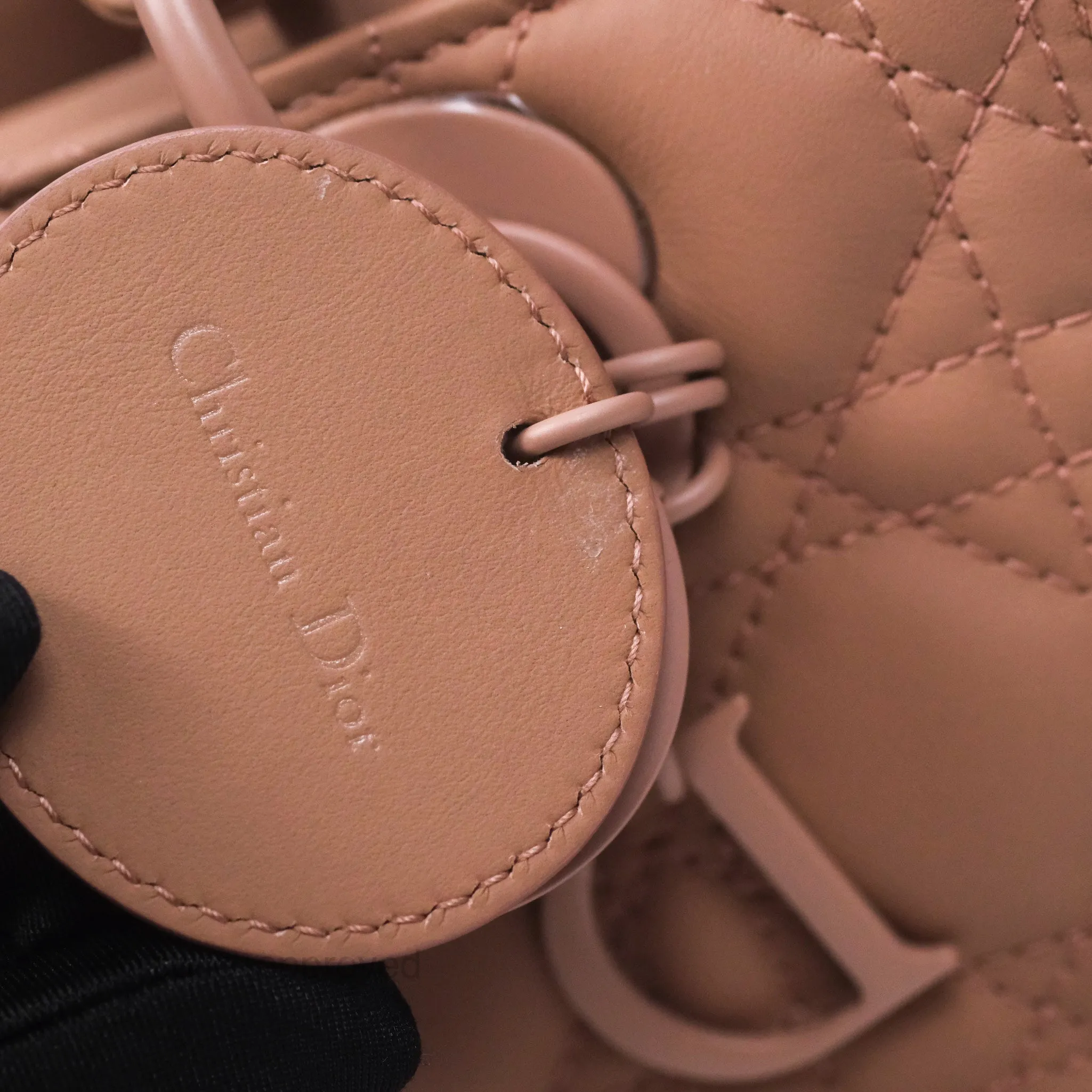 Christian Dior Medium Lady Dior Blush Ultramatte Cannage Calfskin