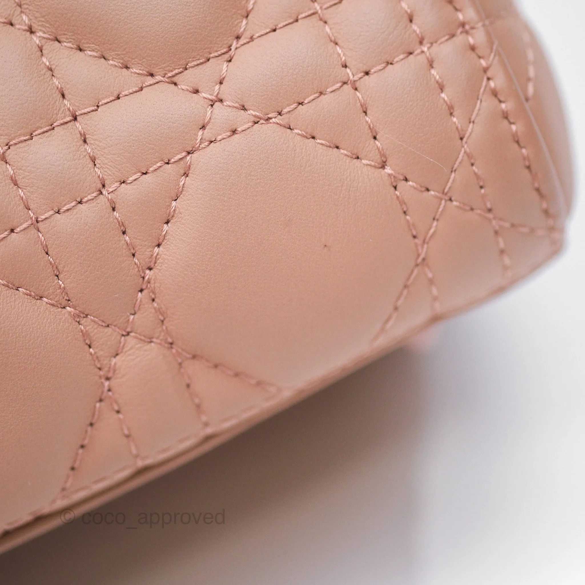 Christian Dior Medium Lady Dior Blush Ultramatte Cannage Calfskin