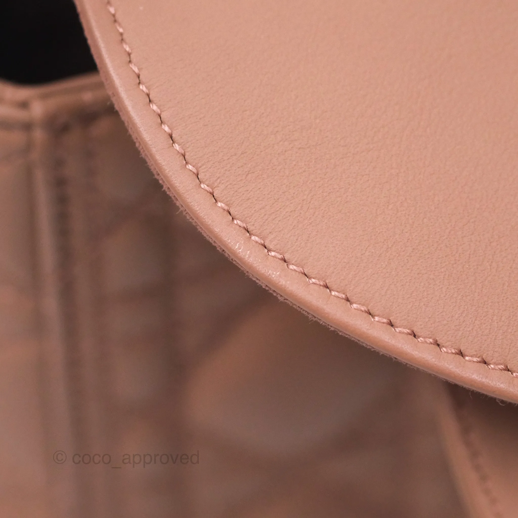 Christian Dior Medium Lady Dior Blush Ultramatte Cannage Calfskin
