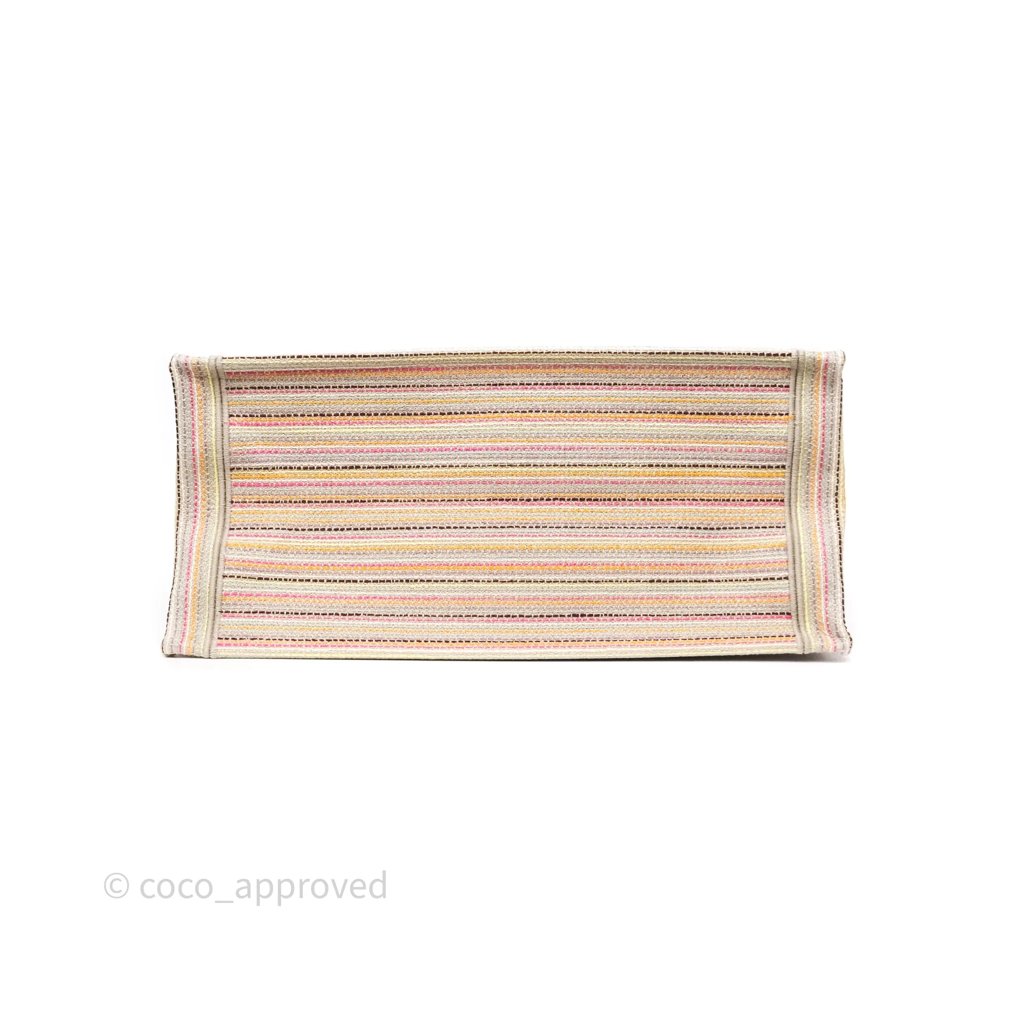 Christian Dior Medium Rainbow Book Tote Canvas