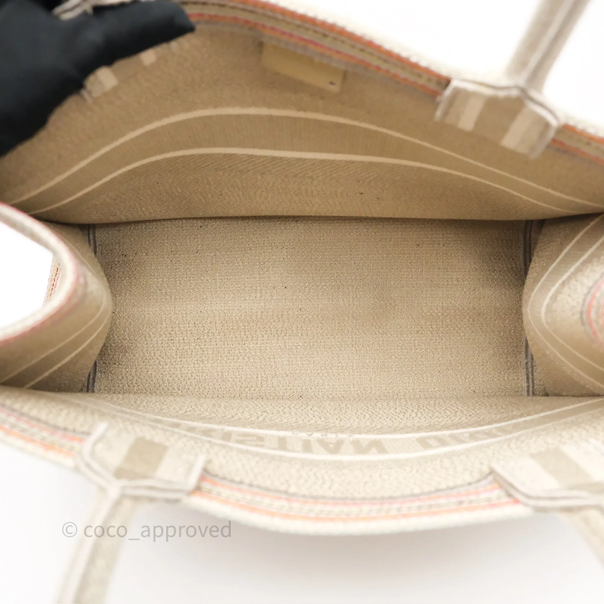 Christian Dior Medium Rainbow Book Tote Canvas