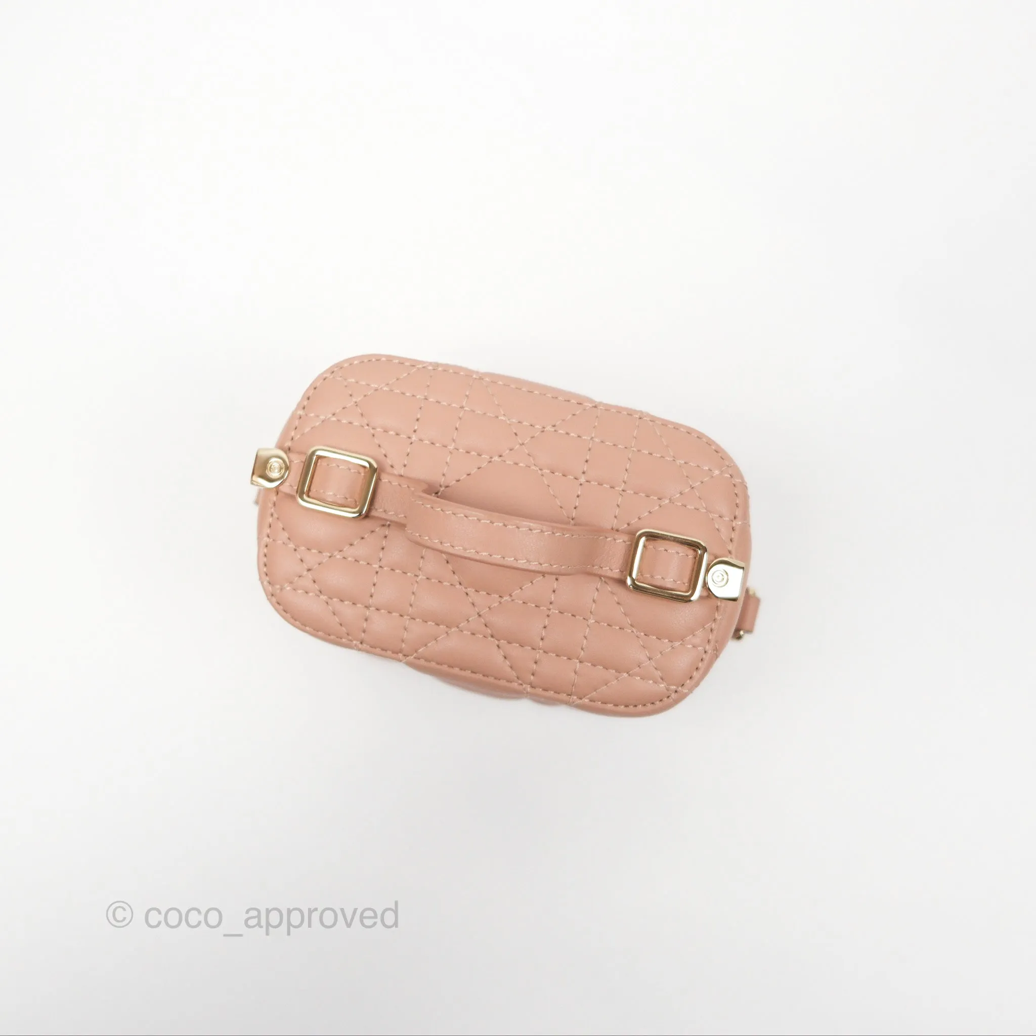 Christian Dior Micro Lady Dior Vanity Case Pink Cannage Lambskin