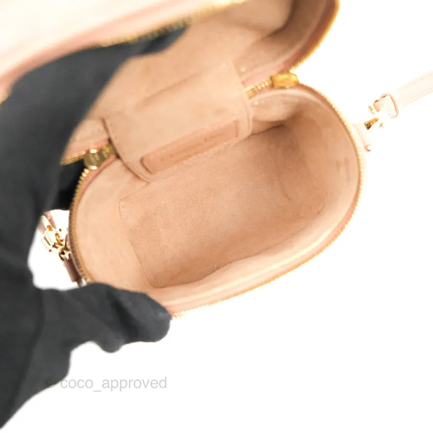 Christian Dior Micro Lady Dior Vanity Case Pink Cannage Lambskin