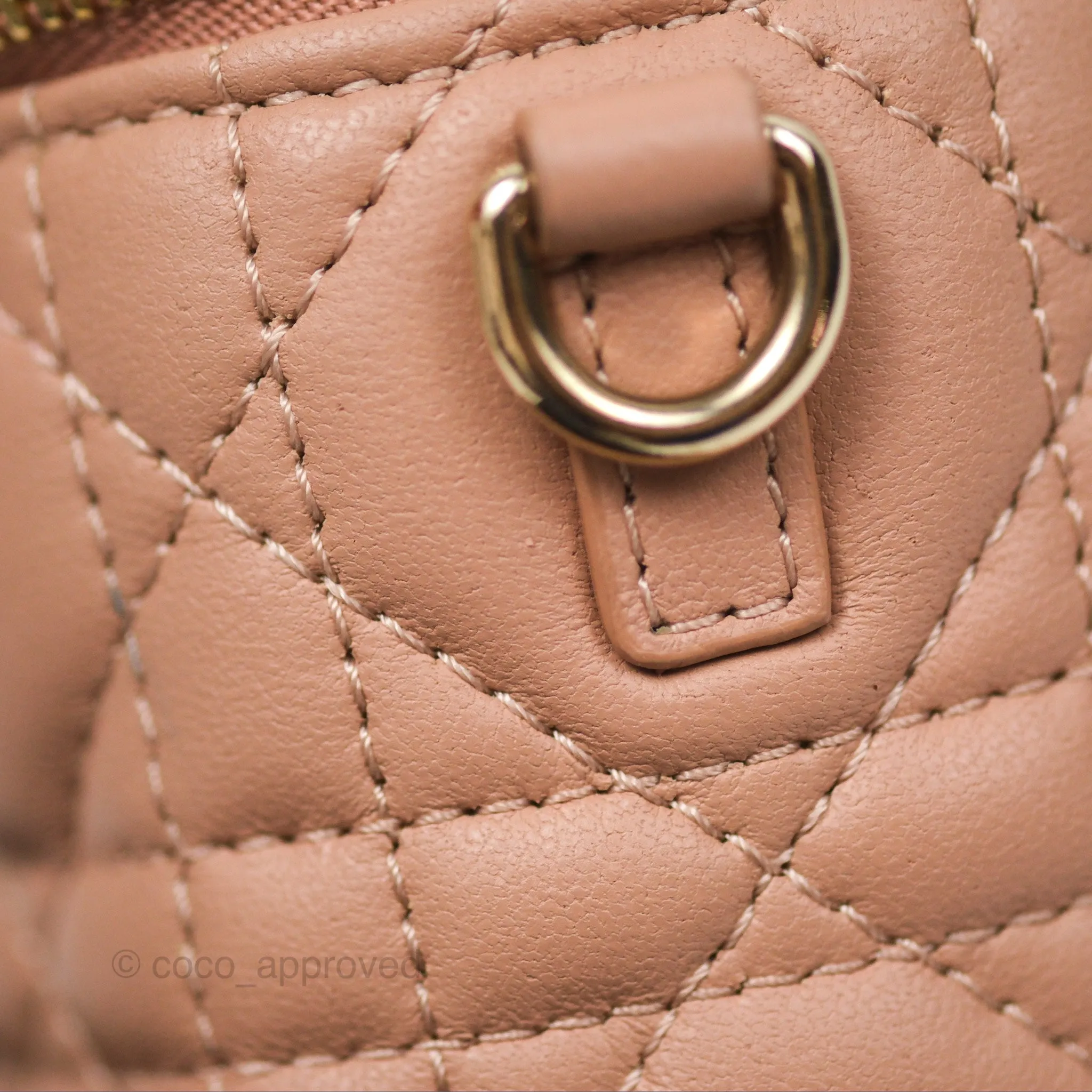 Christian Dior Micro Lady Dior Vanity Case Pink Cannage Lambskin