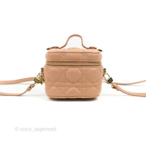 Christian Dior Micro Lady Dior Vanity Case Pink Cannage Lambskin