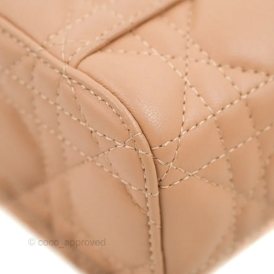 Christian Dior Micro Lady Dior Vanity Case Pink Cannage Lambskin