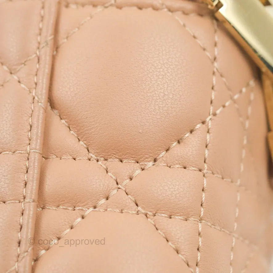 Christian Dior Micro Lady Dior Vanity Case Pink Cannage Lambskin