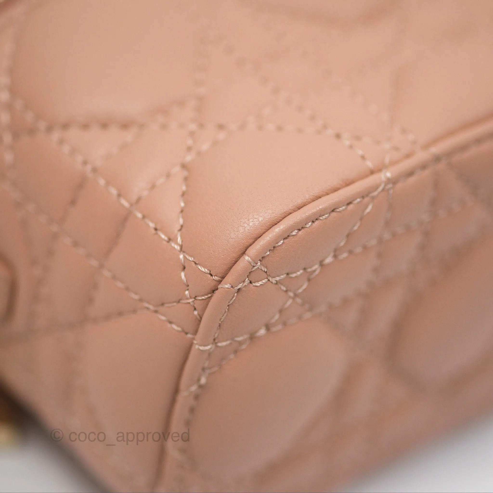 Christian Dior Micro Lady Dior Vanity Case Pink Cannage Lambskin