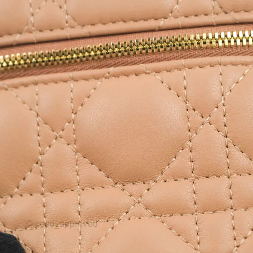 Christian Dior Micro Lady Dior Vanity Case Pink Cannage Lambskin