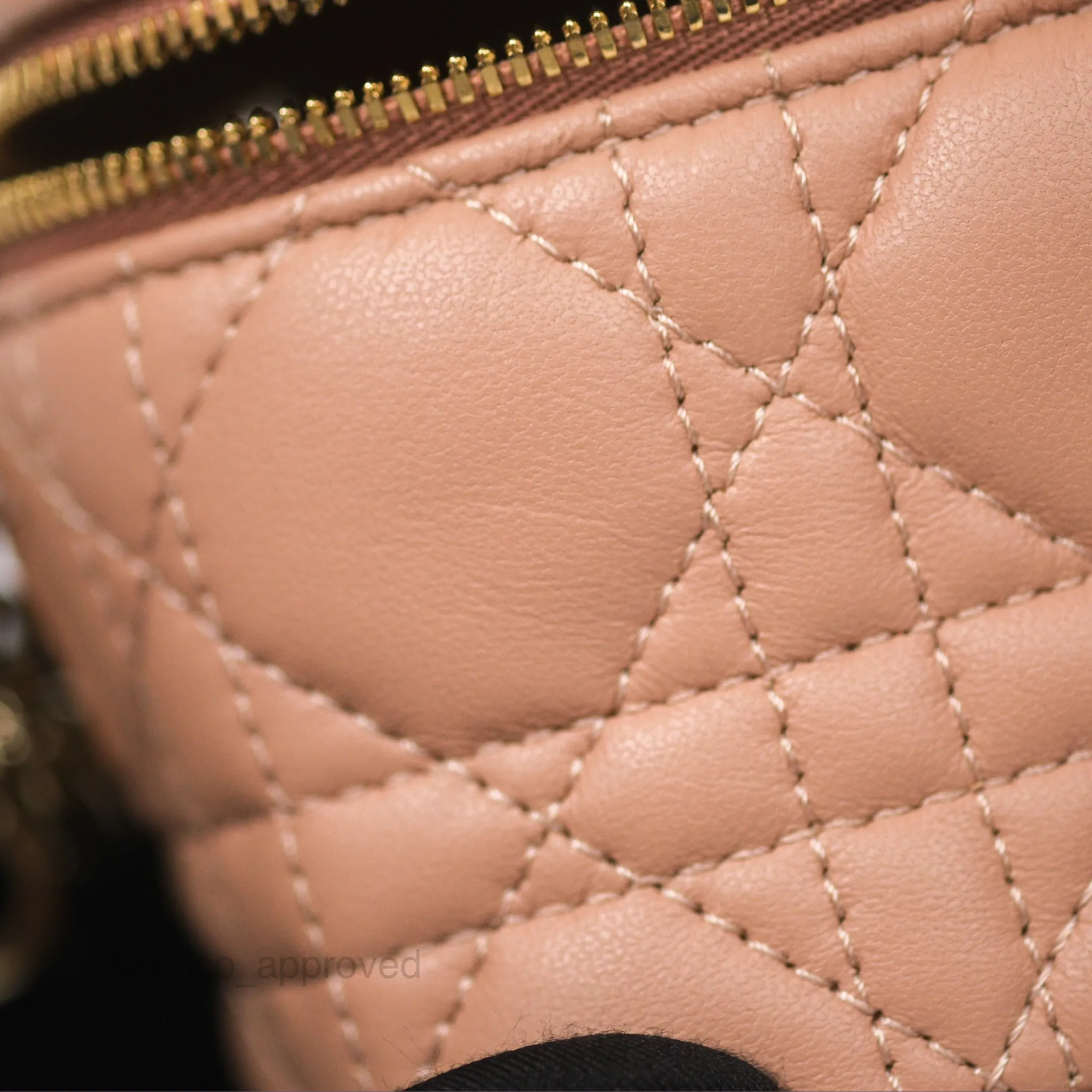 Christian Dior Micro Lady Dior Vanity Case Pink Cannage Lambskin