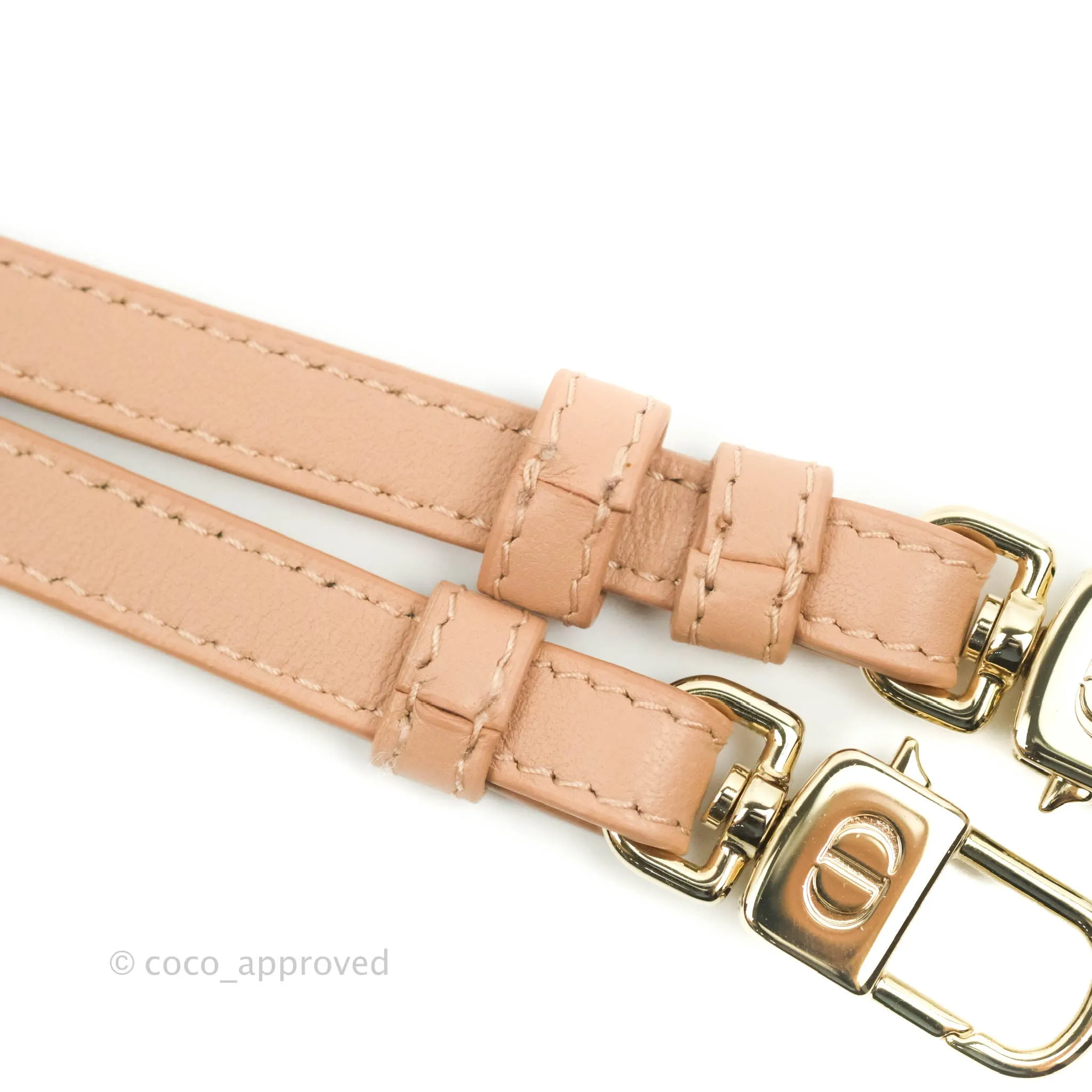 Christian Dior Micro Lady Dior Vanity Lambskin Rose De Ven Cannage Lambskin