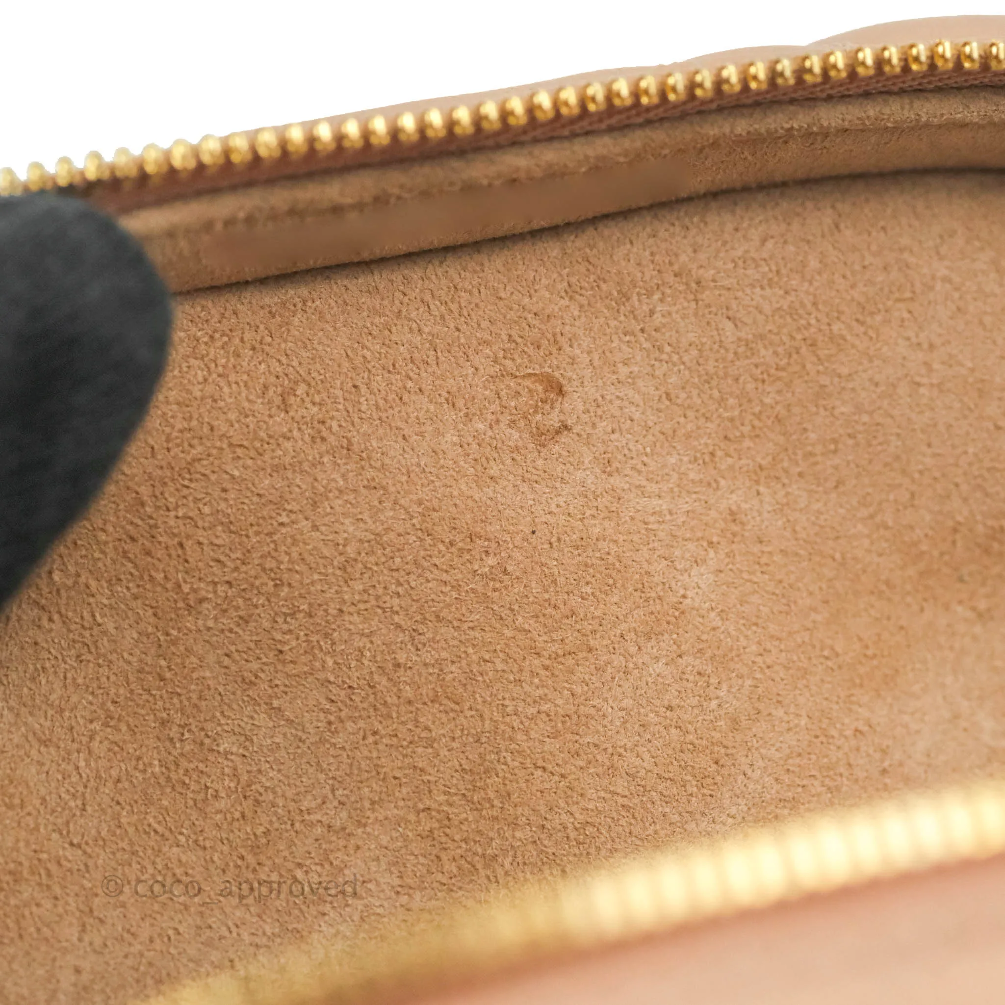 Christian Dior Micro Lady Dior Vanity Lambskin Rose De Ven Cannage Lambskin