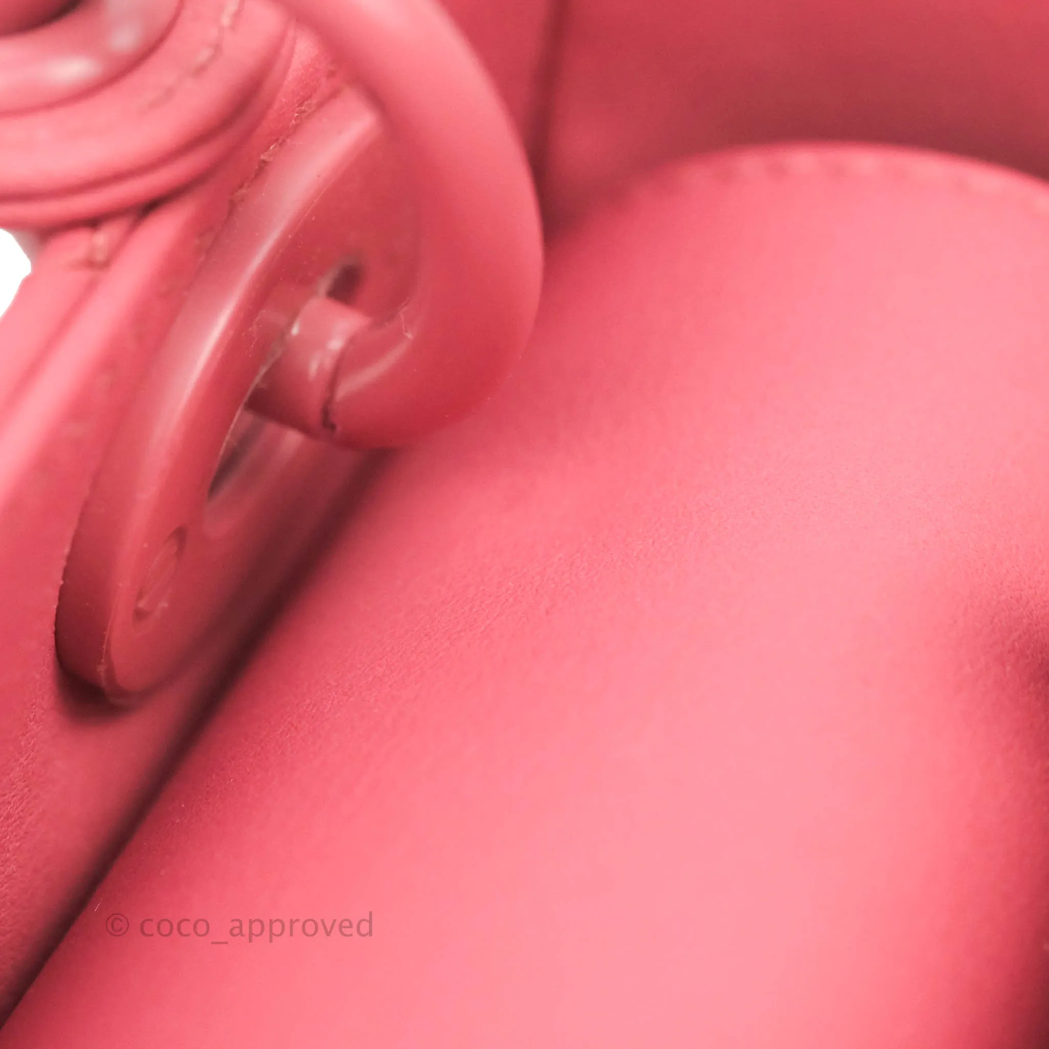 Christian Dior Mini Cannage Lady Dior Dark Pink Matte Pink Hardware