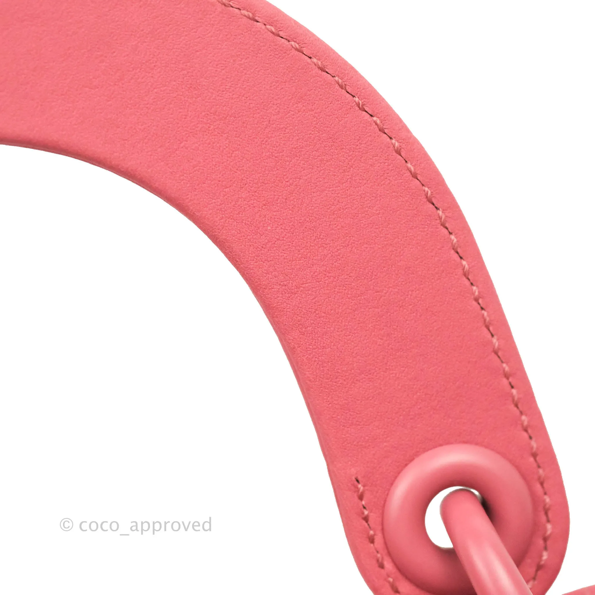 Christian Dior Mini Cannage Lady Dior Dark Pink Matte Pink Hardware