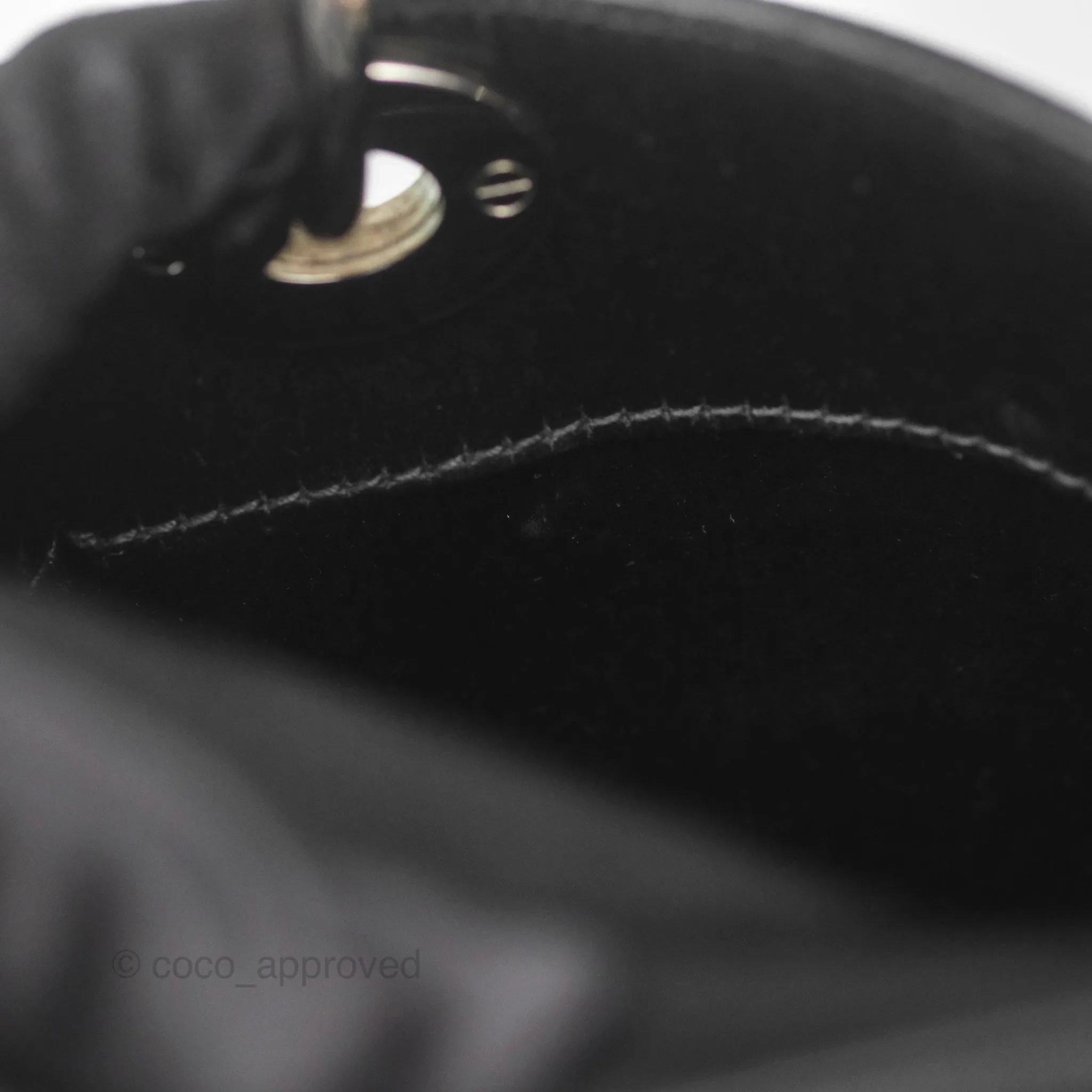 Christian Dior Mini Lady Dior Bag Black Strass Cannage Satin Silver Hardware