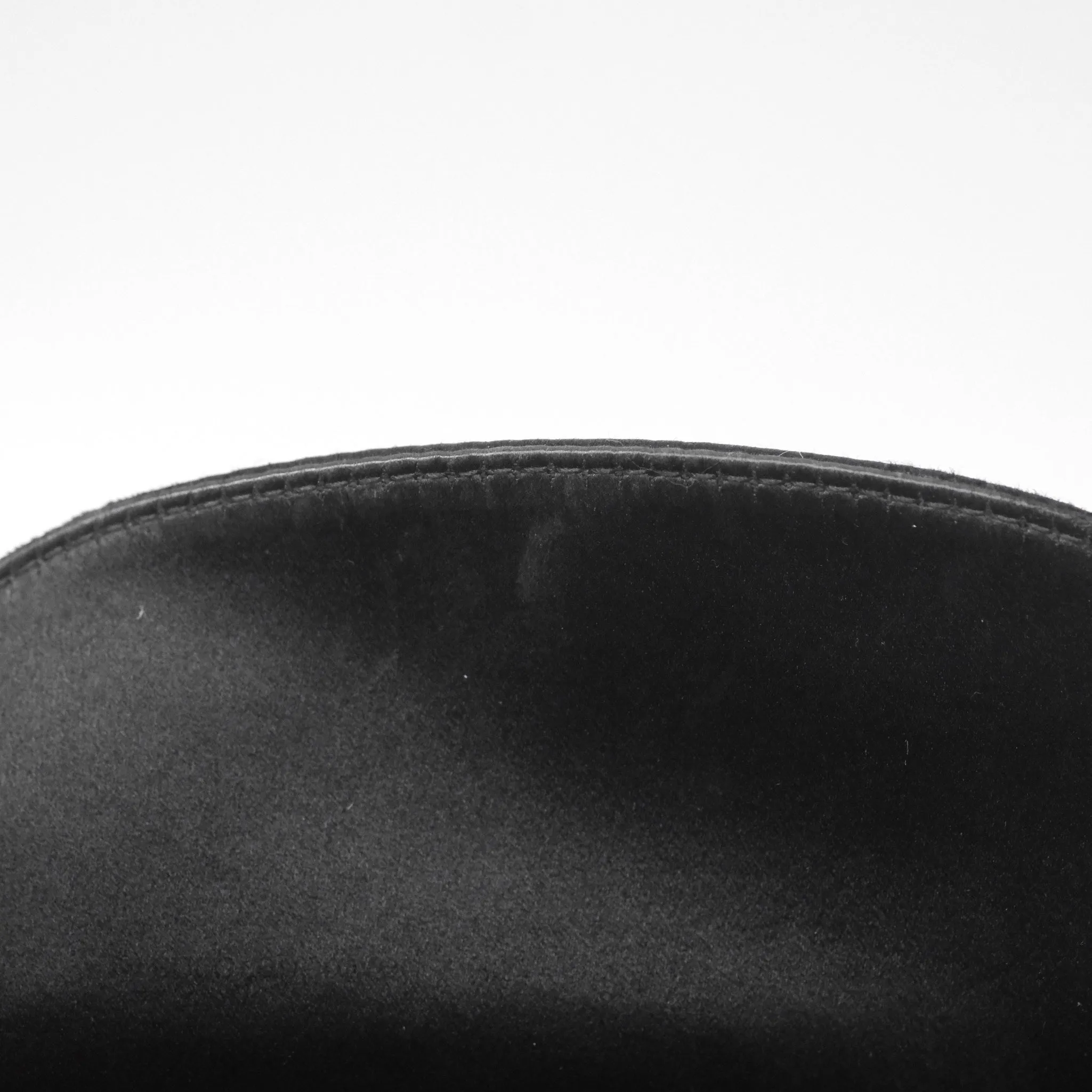 Christian Dior Mini Lady Dior Bag Black Strass Cannage Satin Silver Hardware