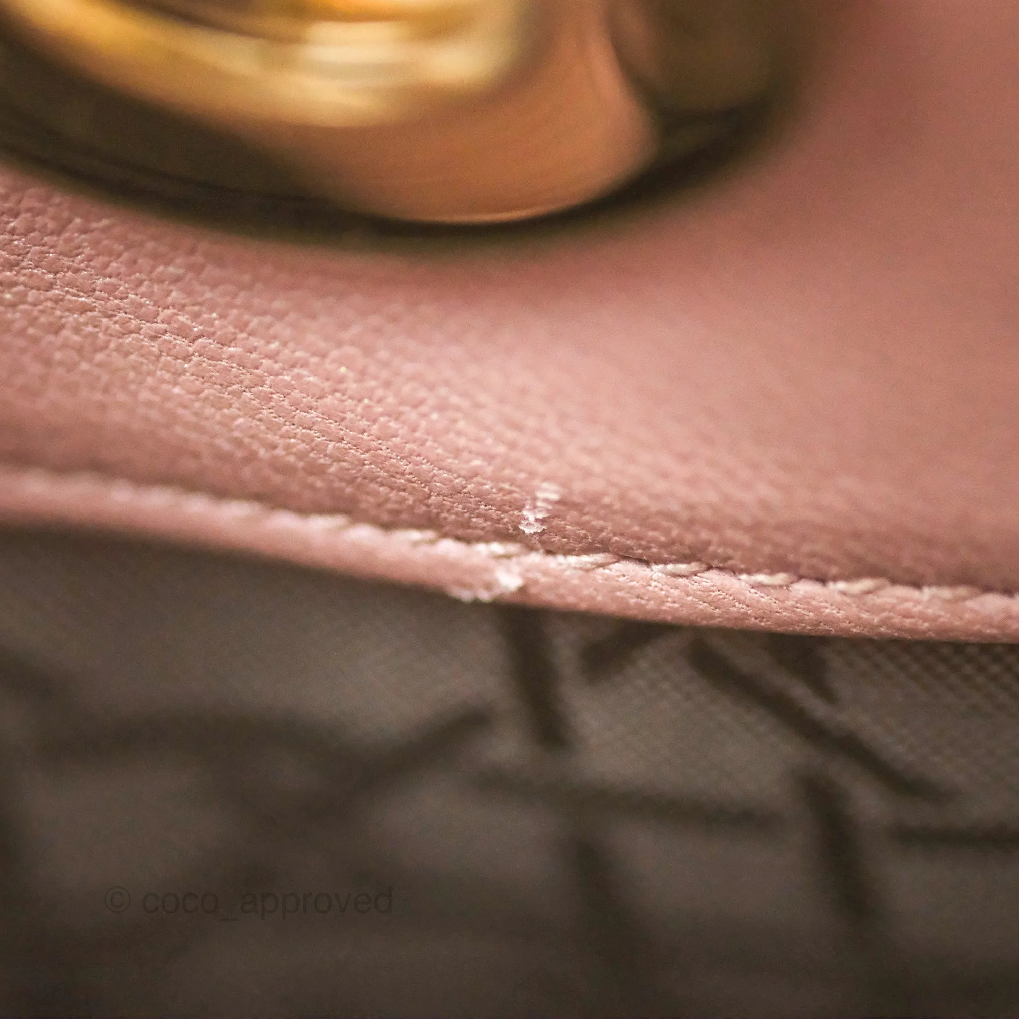 Christian Dior Mini Lady Dior Iridescent Light Pink Cannage Gold Hardware