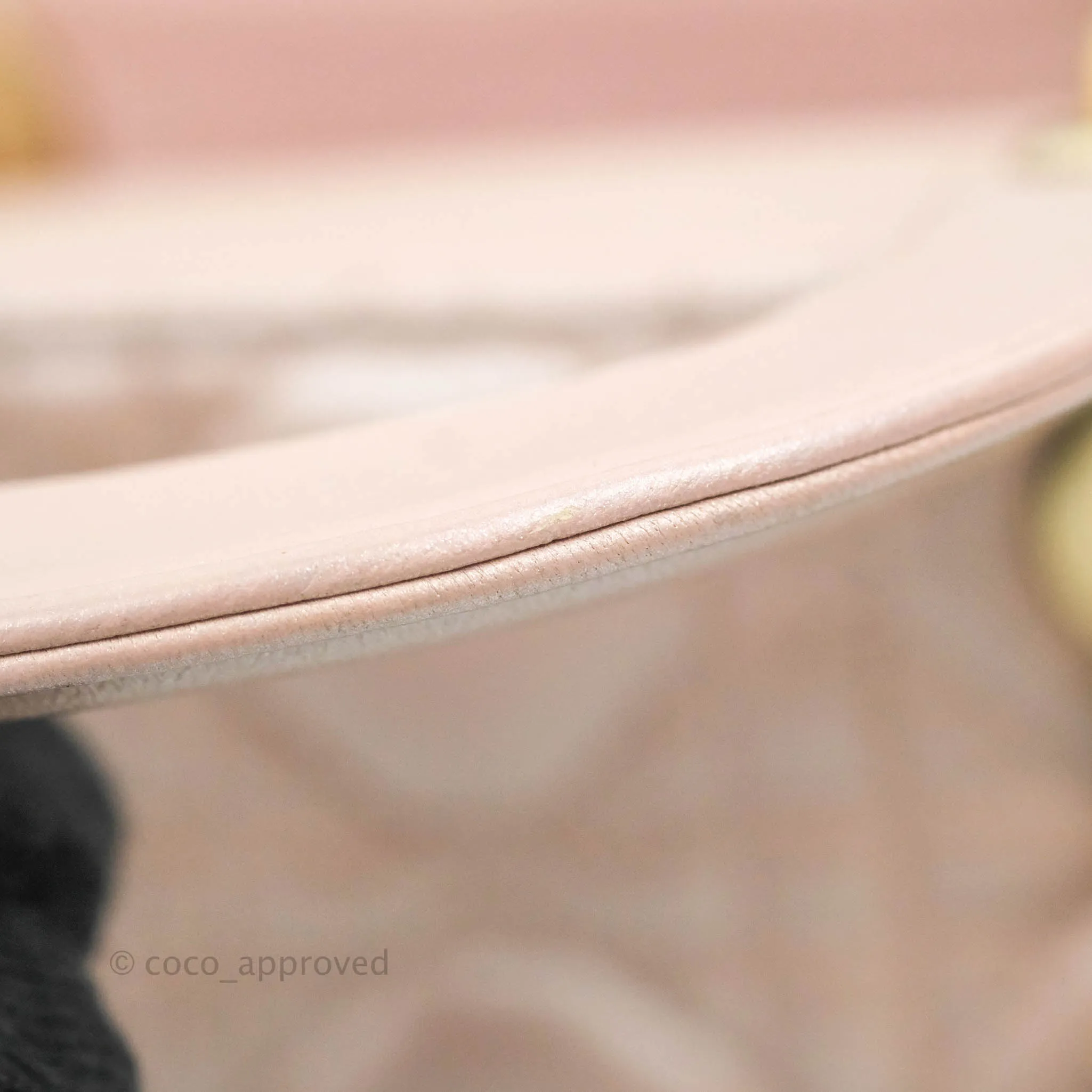 Christian Dior Mini Lady Dior Iridescent Light Pink Cannage Gold Hardware