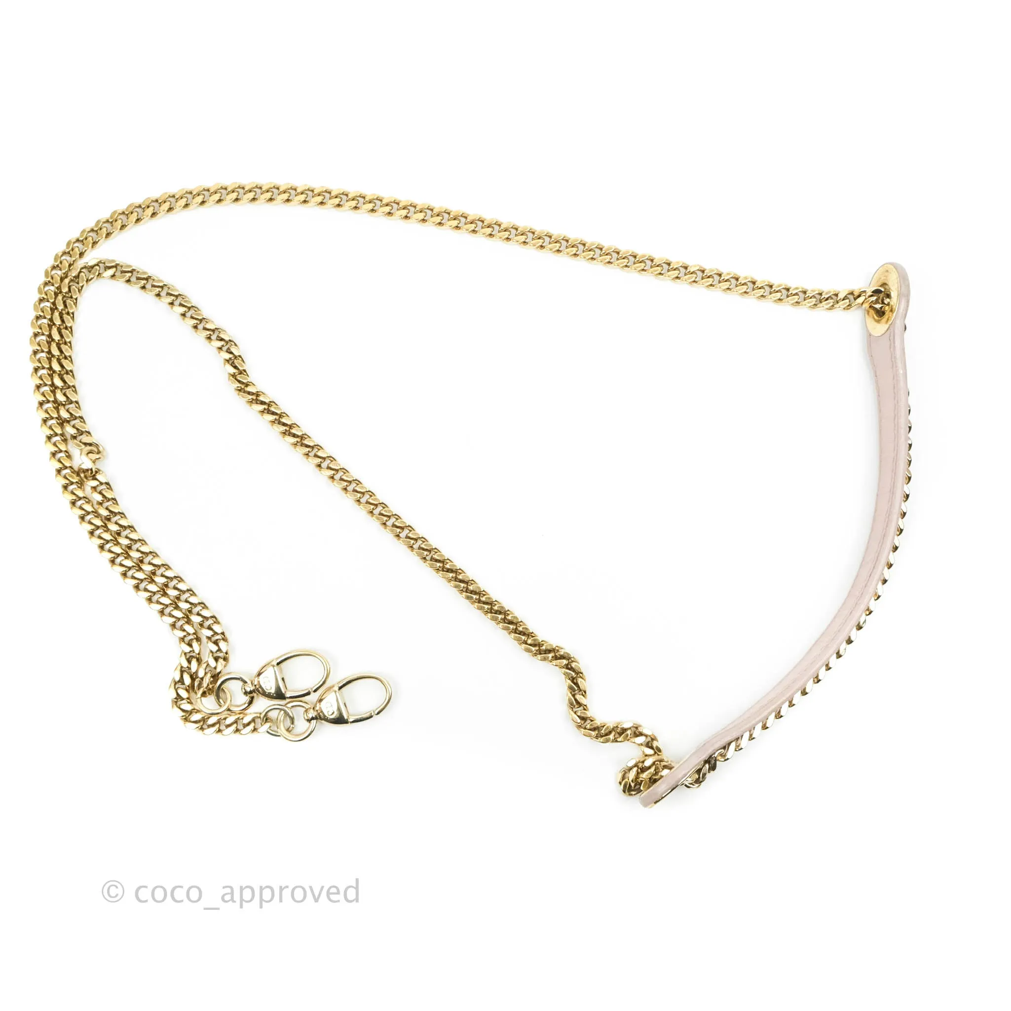 Christian Dior Mini Lady Dior Iridescent Light Pink Cannage Gold Hardware