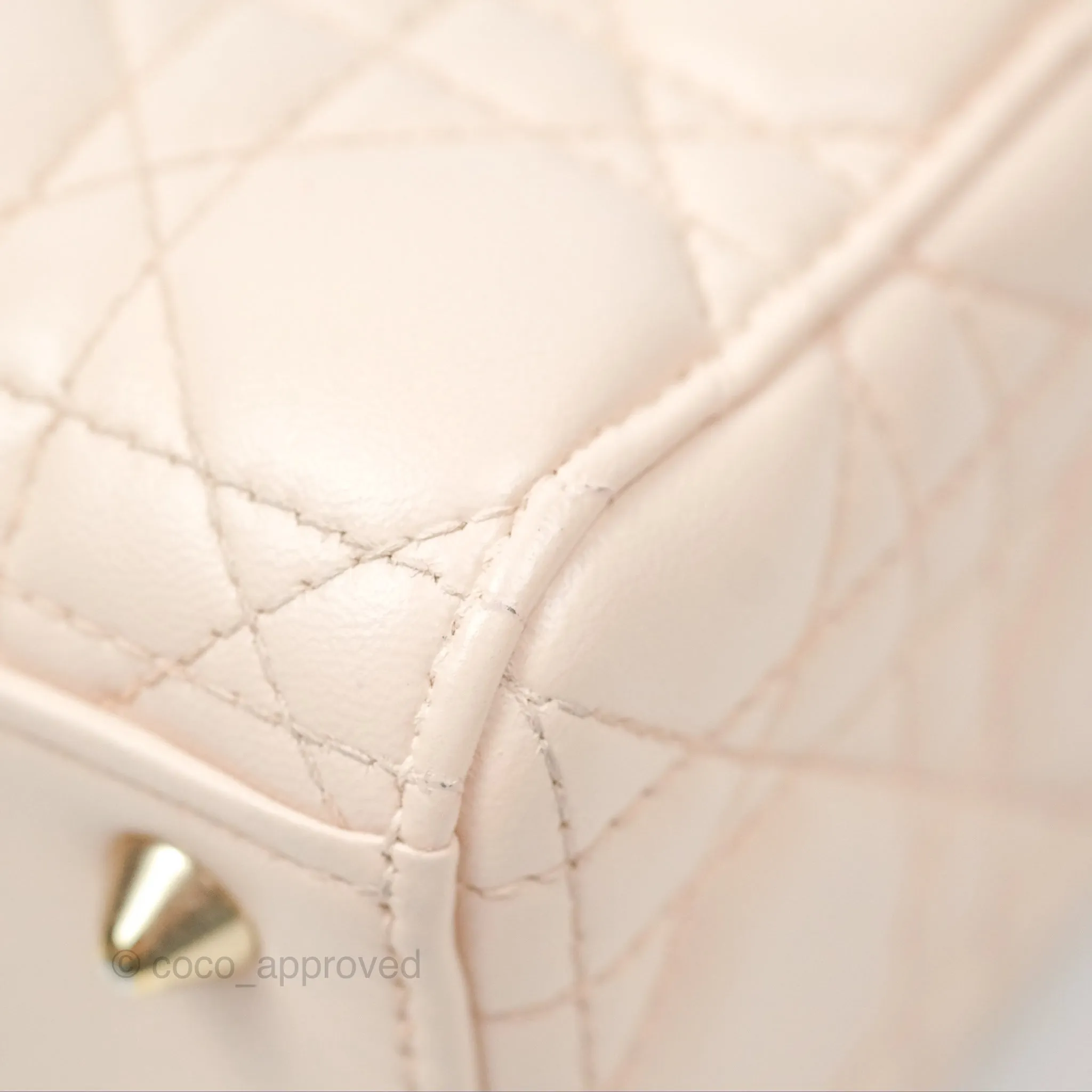 Christian Dior My ABCDior Lady Dior Baby Pink Cannage Lambskin Gold Hardware