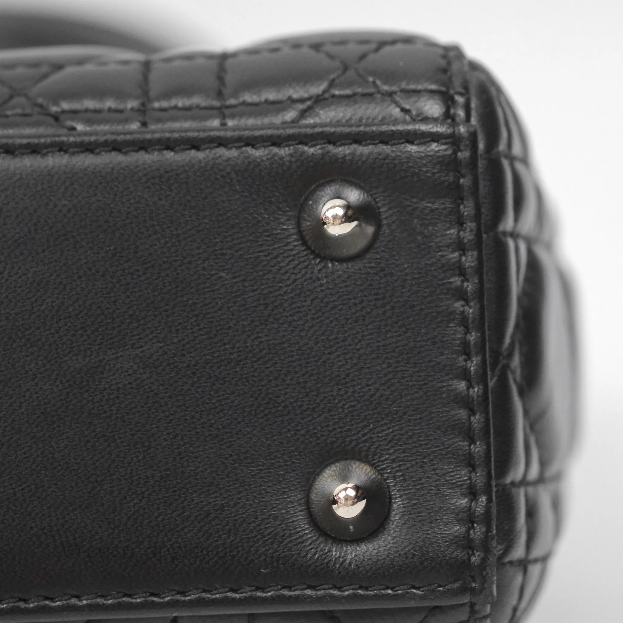 Christian Dior My ABCDior Lady Dior Black Lambskin Silver Hardware
