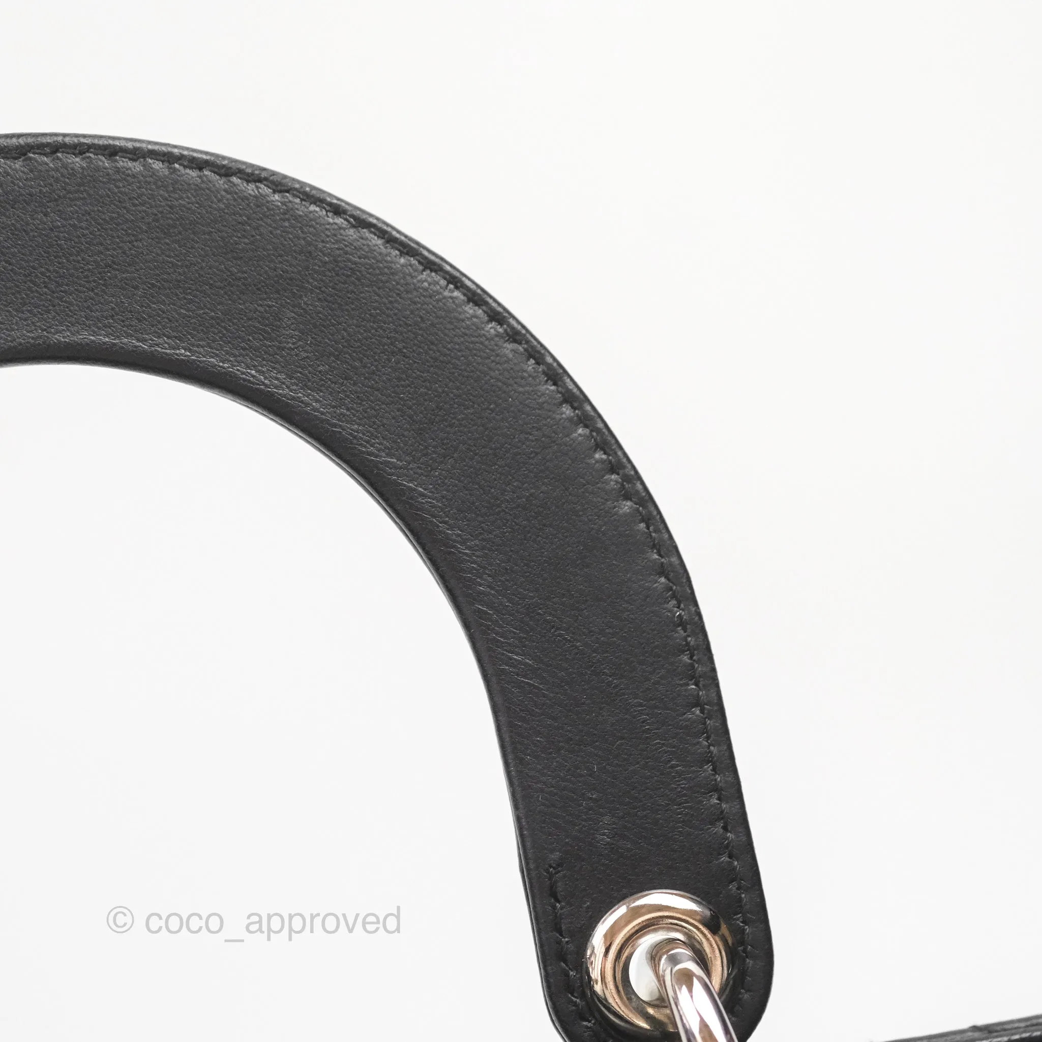 Christian Dior My ABCDior Lady Dior Black Lambskin Silver Hardware