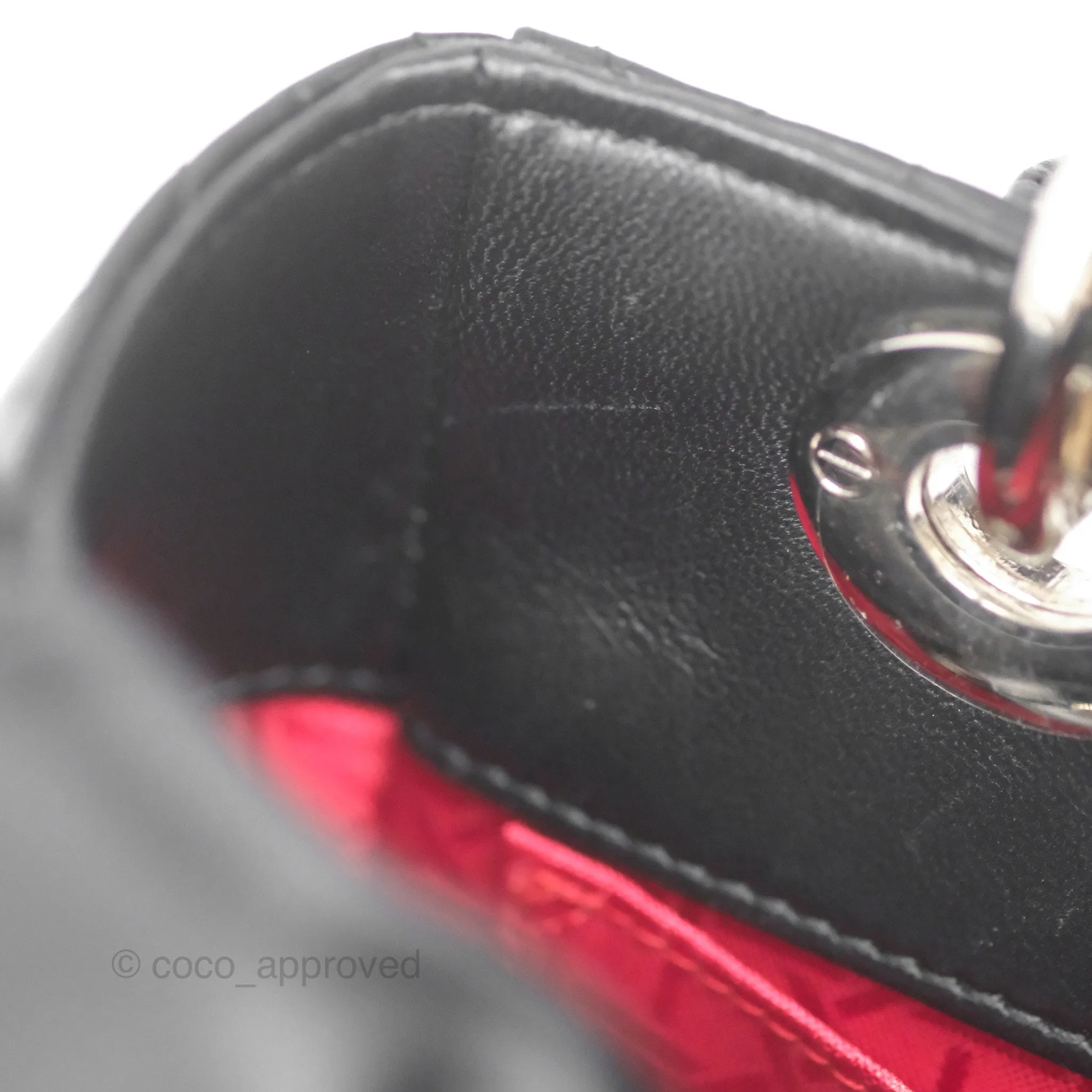 Christian Dior My ABCDior Lady Dior Black Lambskin Silver Hardware