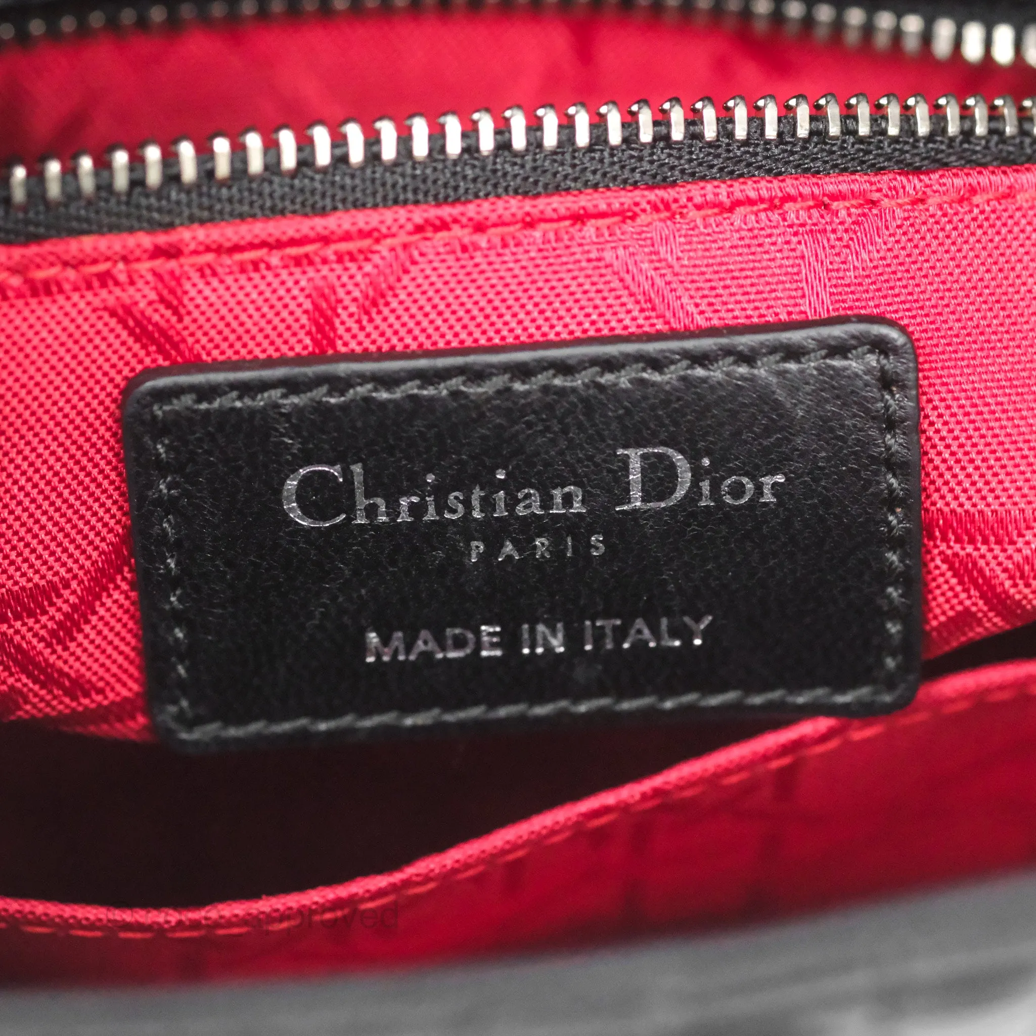 Christian Dior My ABCDior Lady Dior Black Lambskin Silver Hardware