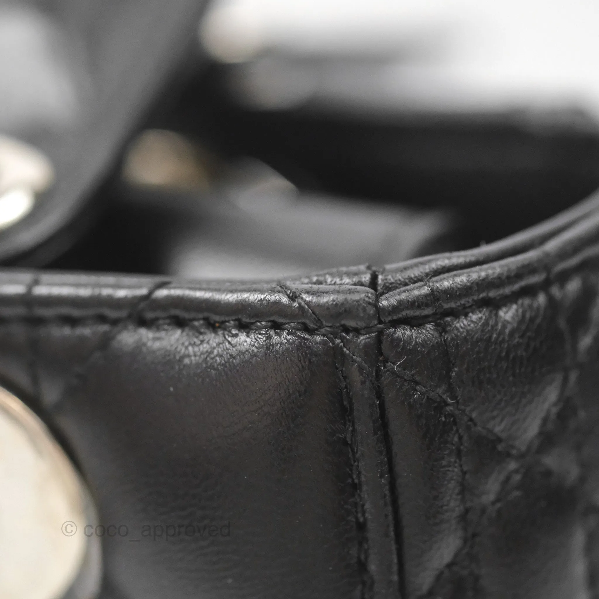 Christian Dior My ABCDior Lady Dior Black Lambskin Silver Hardware