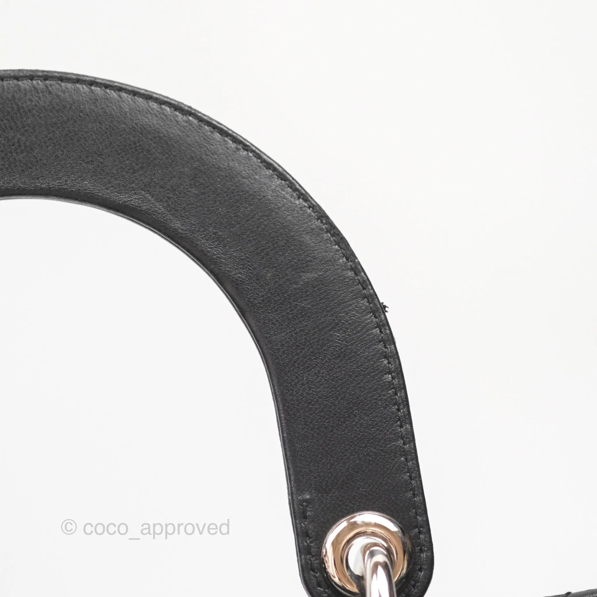 Christian Dior My ABCDior Lady Dior Black Lambskin Silver Hardware