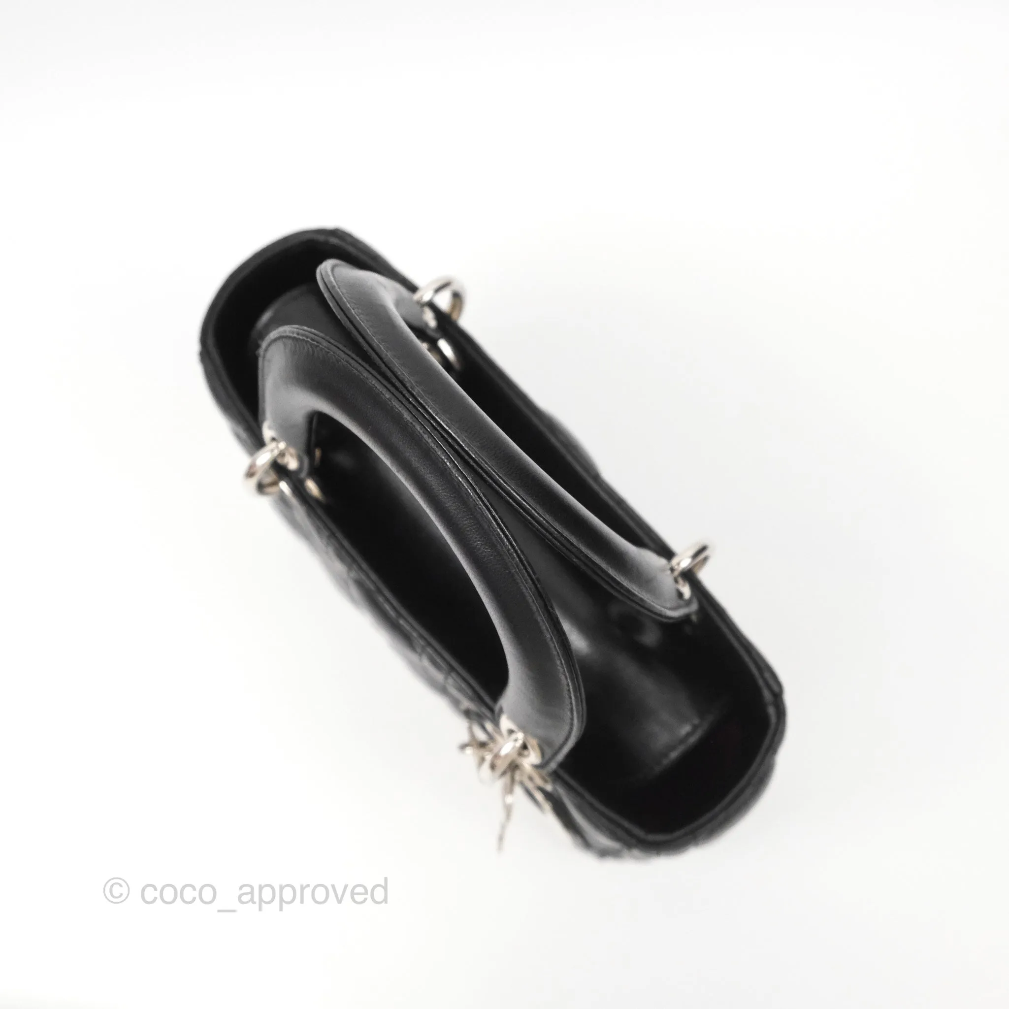 Christian Dior My ABCDior Lady Dior Black Lambskin Silver Hardware