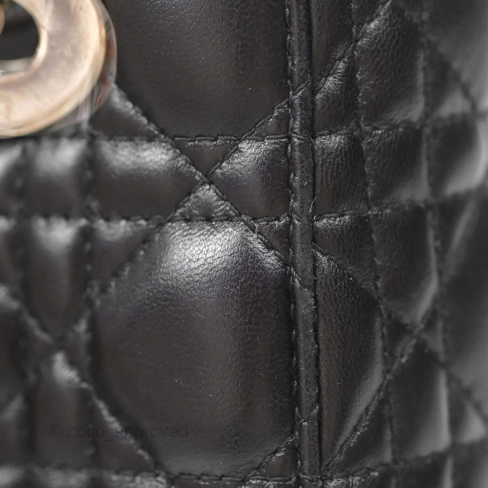 Christian Dior My ABCDior Lady Dior Black Lambskin Silver Hardware