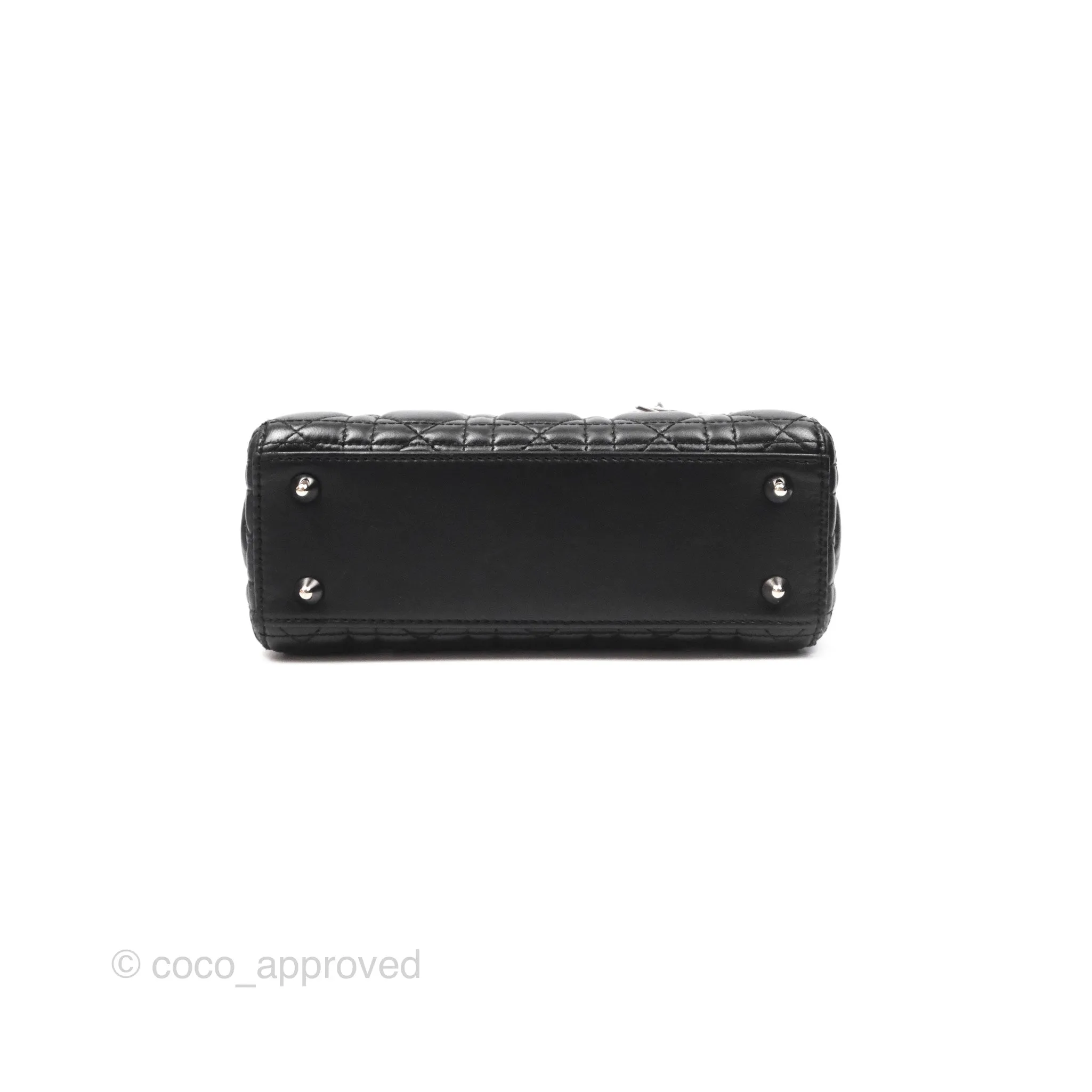 Christian Dior My ABCDior Lady Dior Black Lambskin Silver Hardware