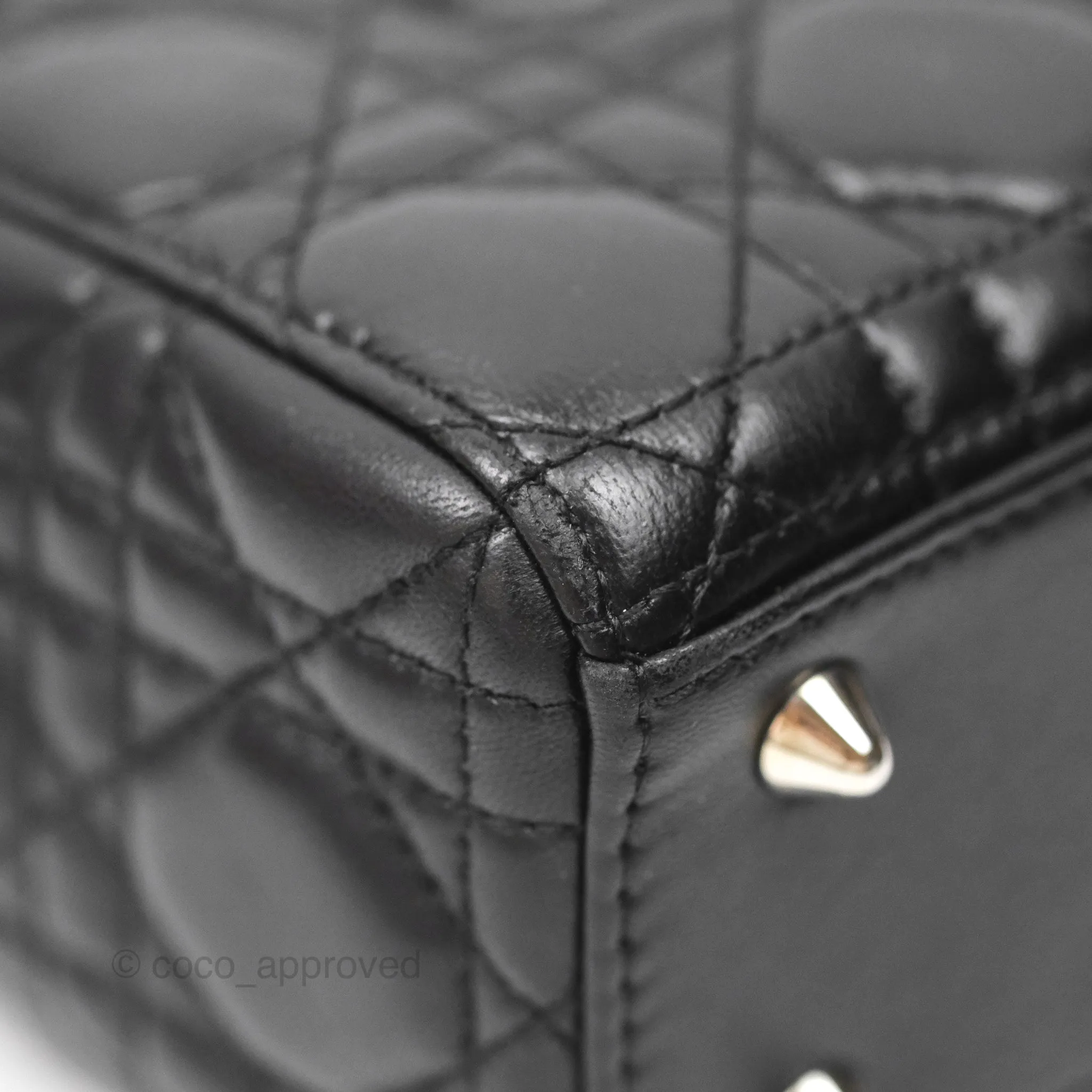 Christian Dior My ABCDior Lady Dior Black Lambskin Silver Hardware