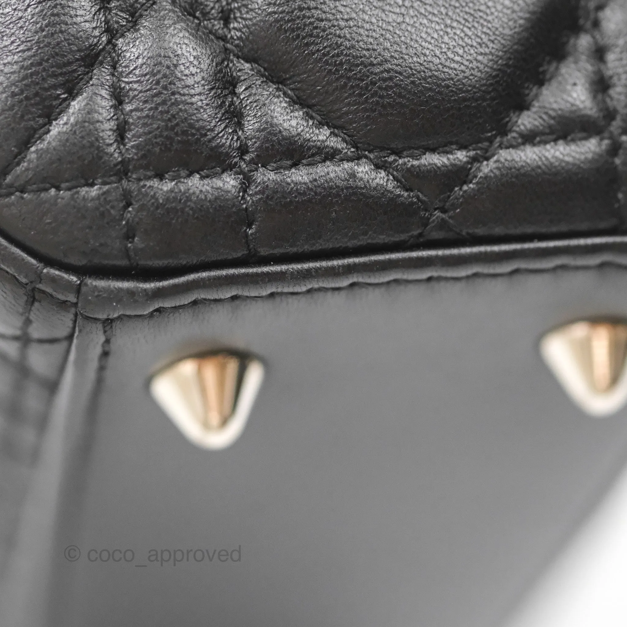 Christian Dior My ABCDior Lady Dior Black Lambskin Silver Hardware