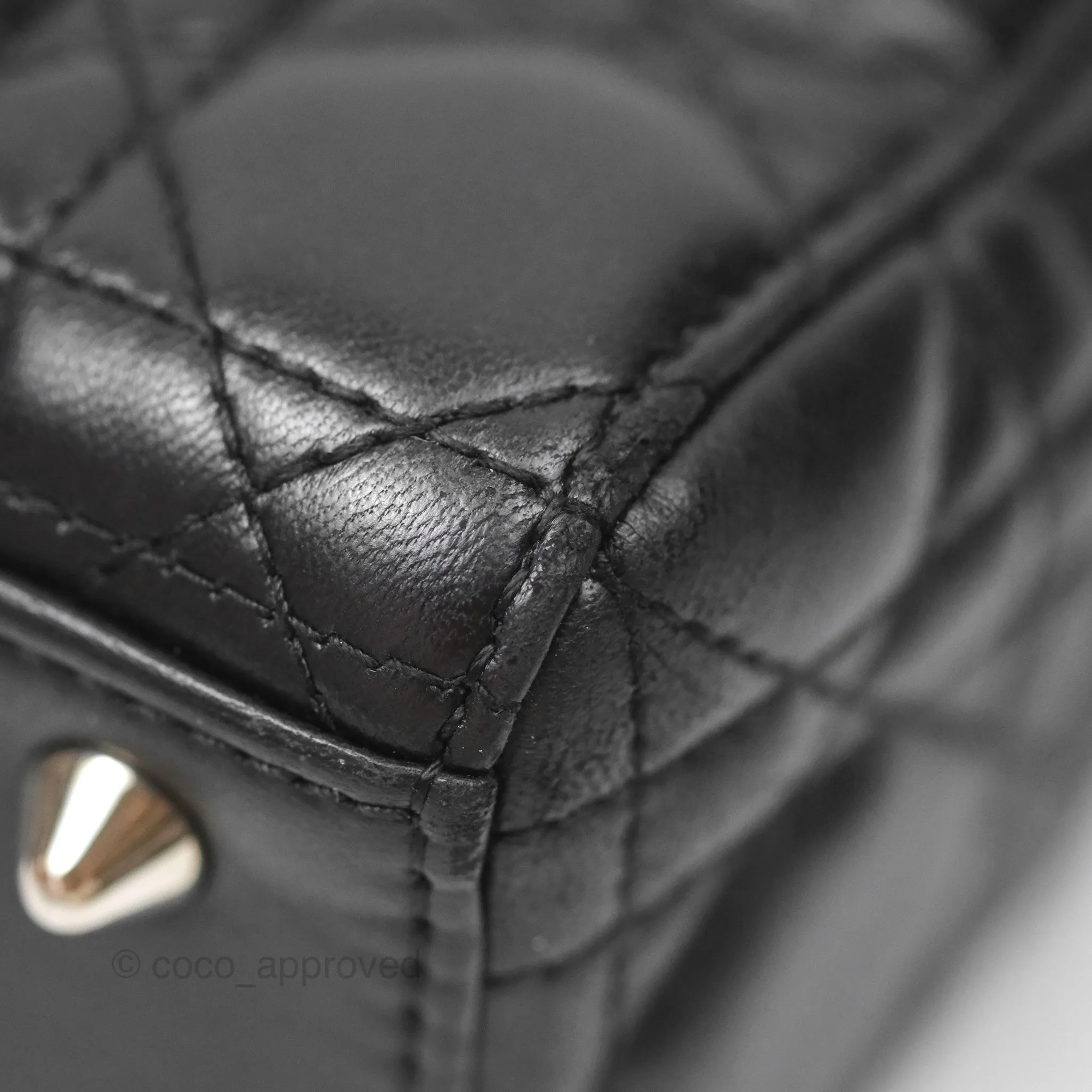 Christian Dior My ABCDior Lady Dior Black Lambskin Silver Hardware