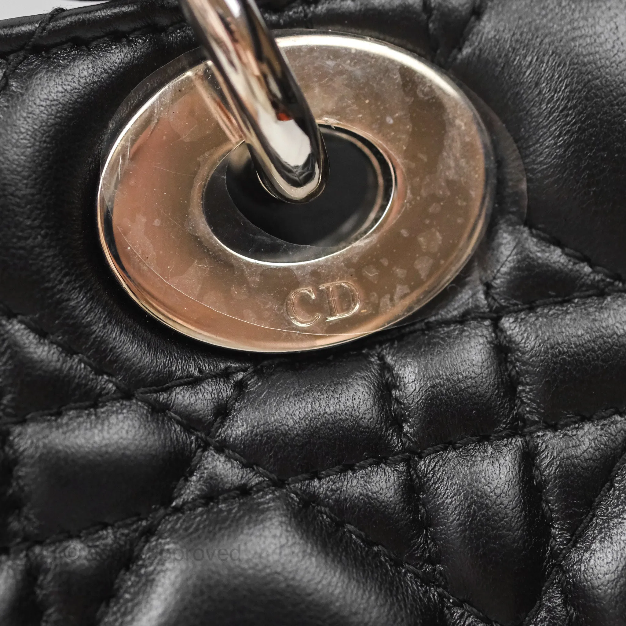 Christian Dior My ABCDior Lady Dior Black Lambskin Silver Hardware
