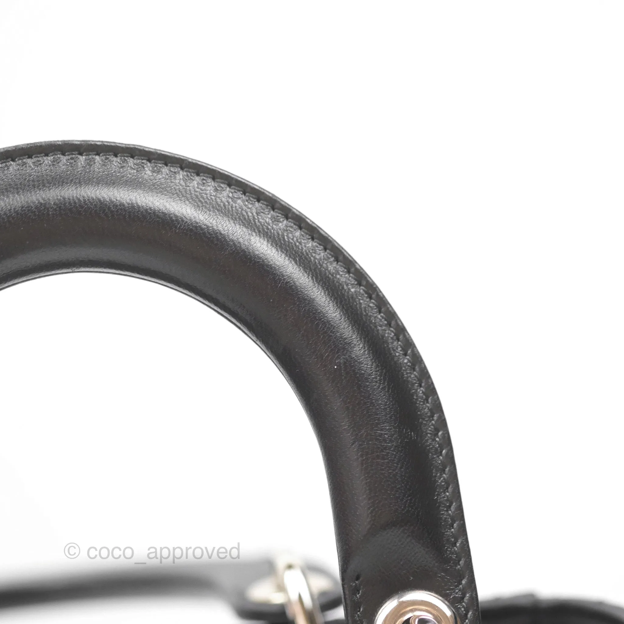 Christian Dior My ABCDior Lady Dior Black Lambskin Silver Hardware