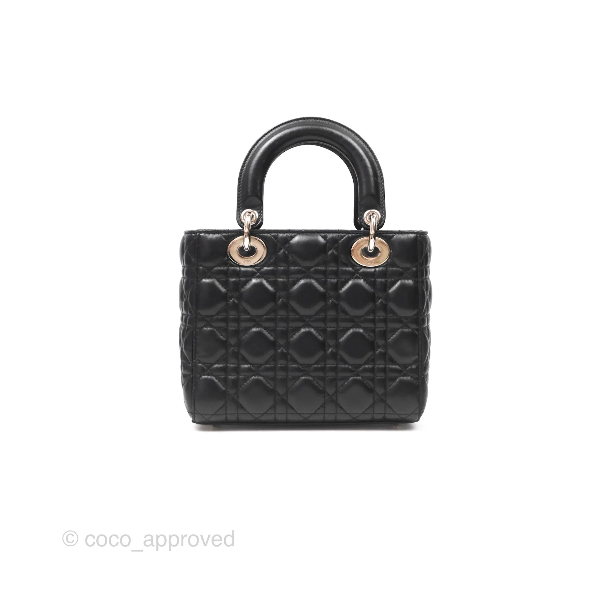 Christian Dior My ABCDior Lady Dior Black Lambskin Silver Hardware