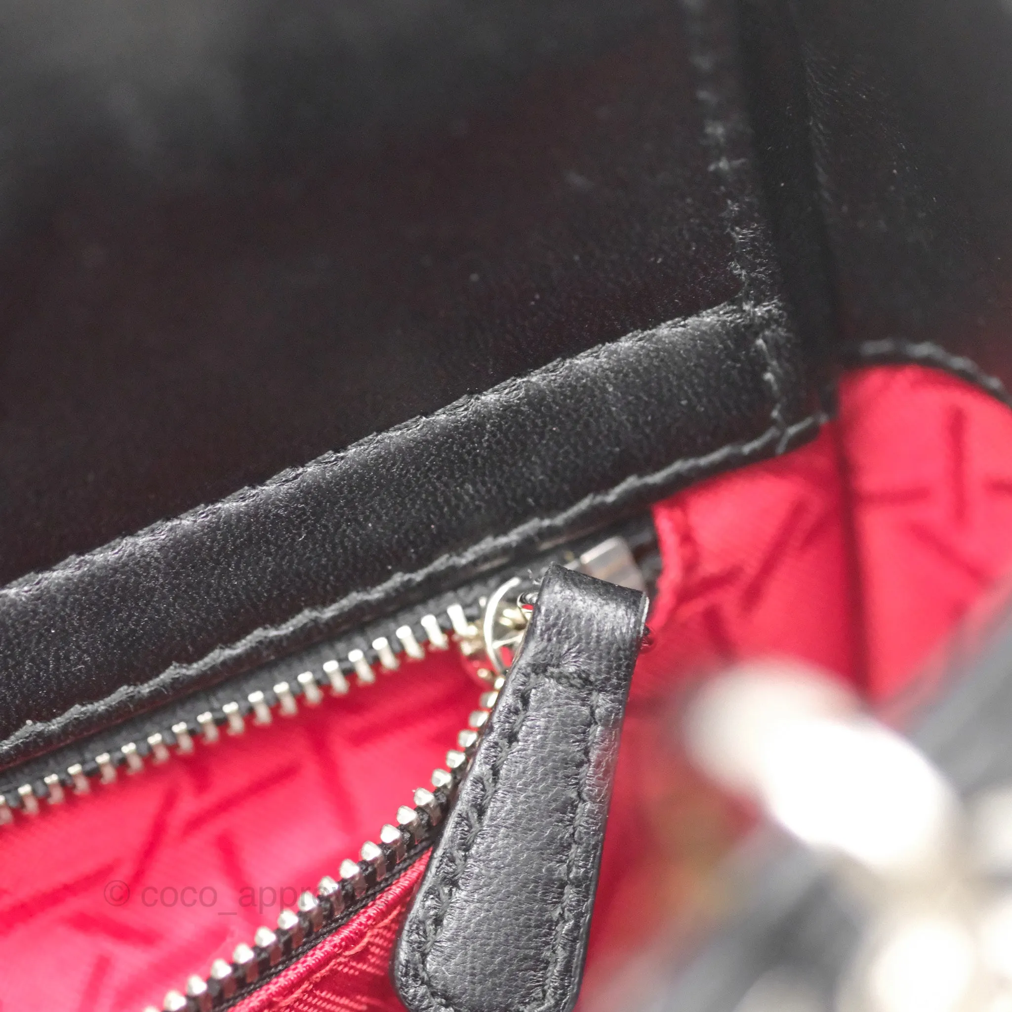 Christian Dior My ABCDior Lady Dior Black Lambskin Silver Hardware