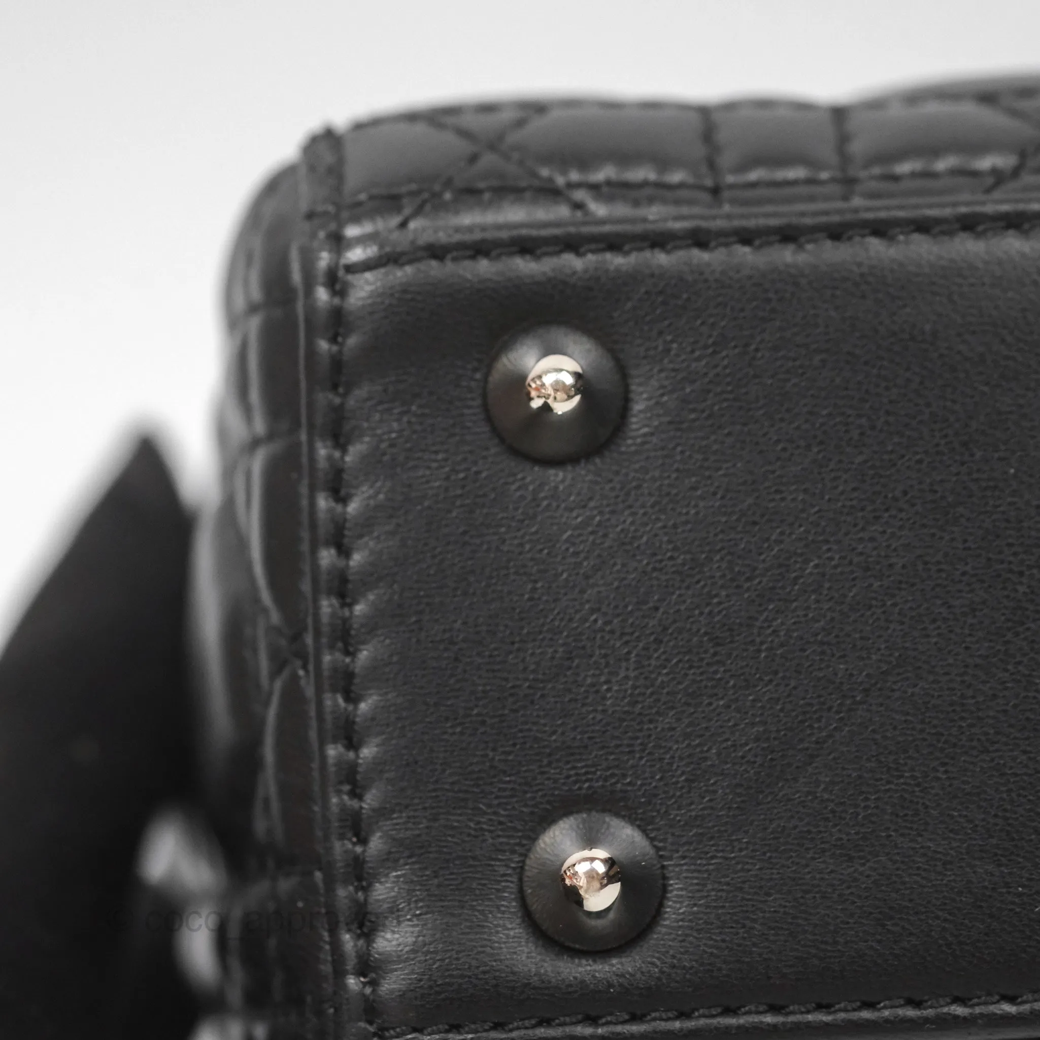 Christian Dior My ABCDior Lady Dior Black Lambskin Silver Hardware