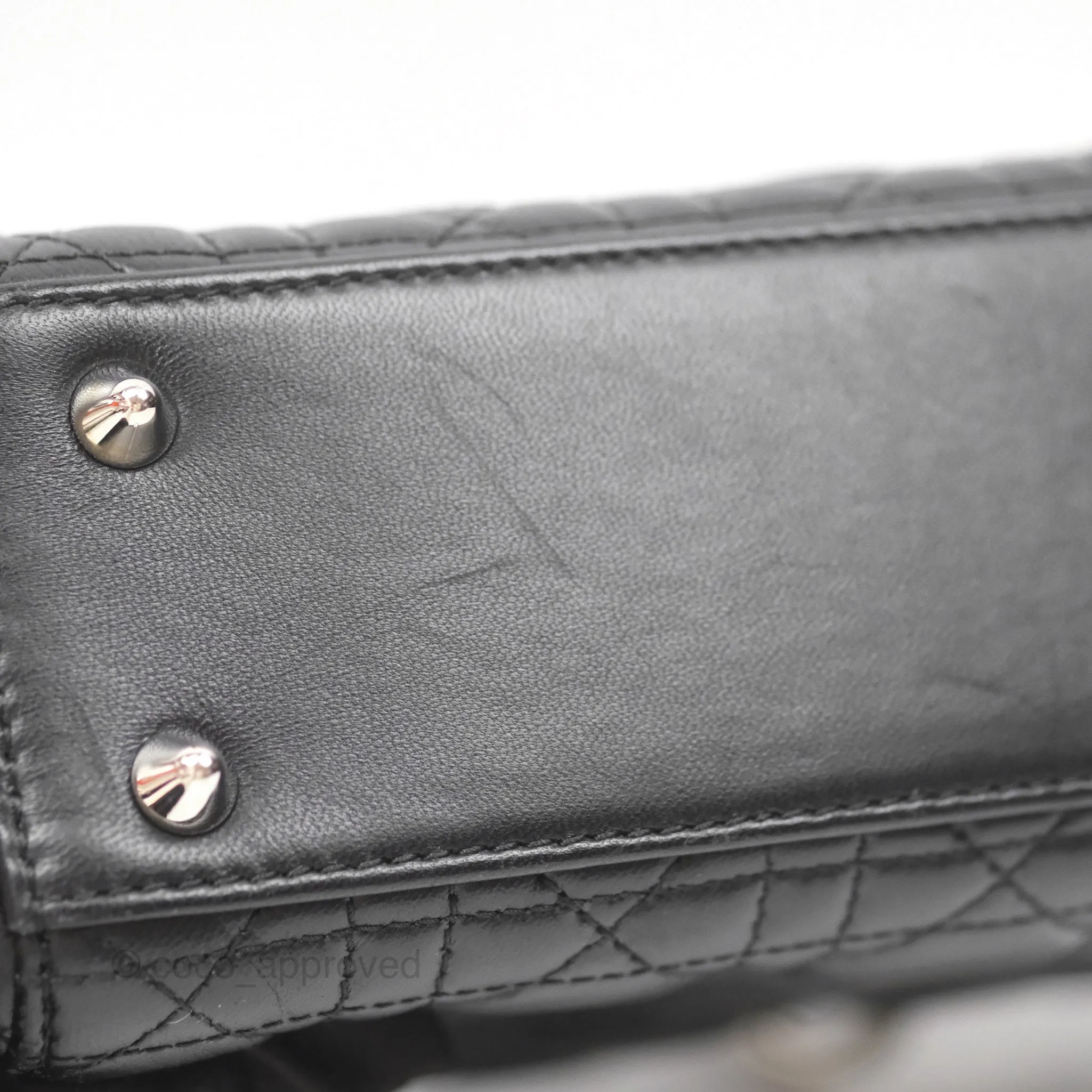 Christian Dior My ABCDior Lady Dior Black Lambskin Silver Hardware
