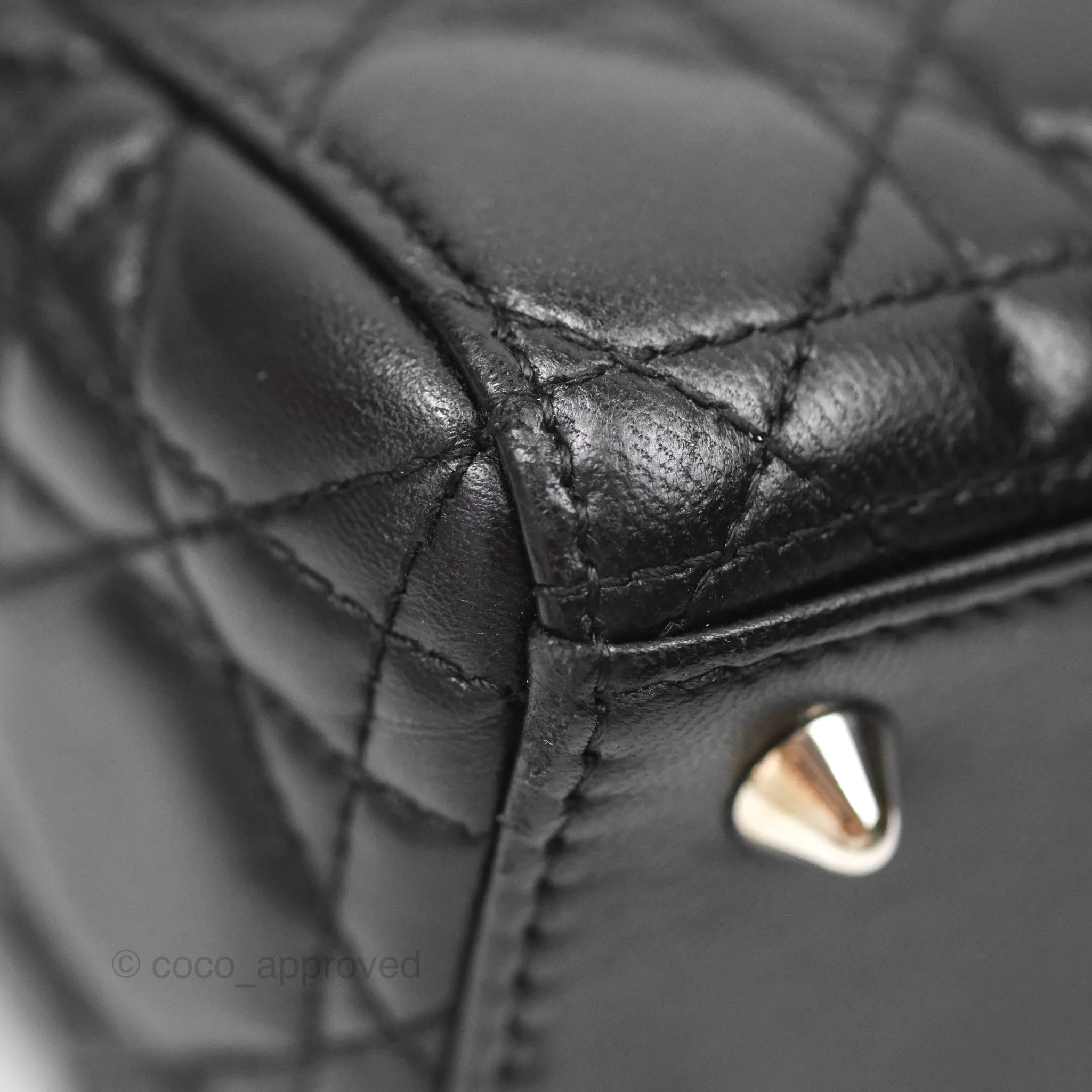 Christian Dior My ABCDior Lady Dior Black Lambskin Silver Hardware