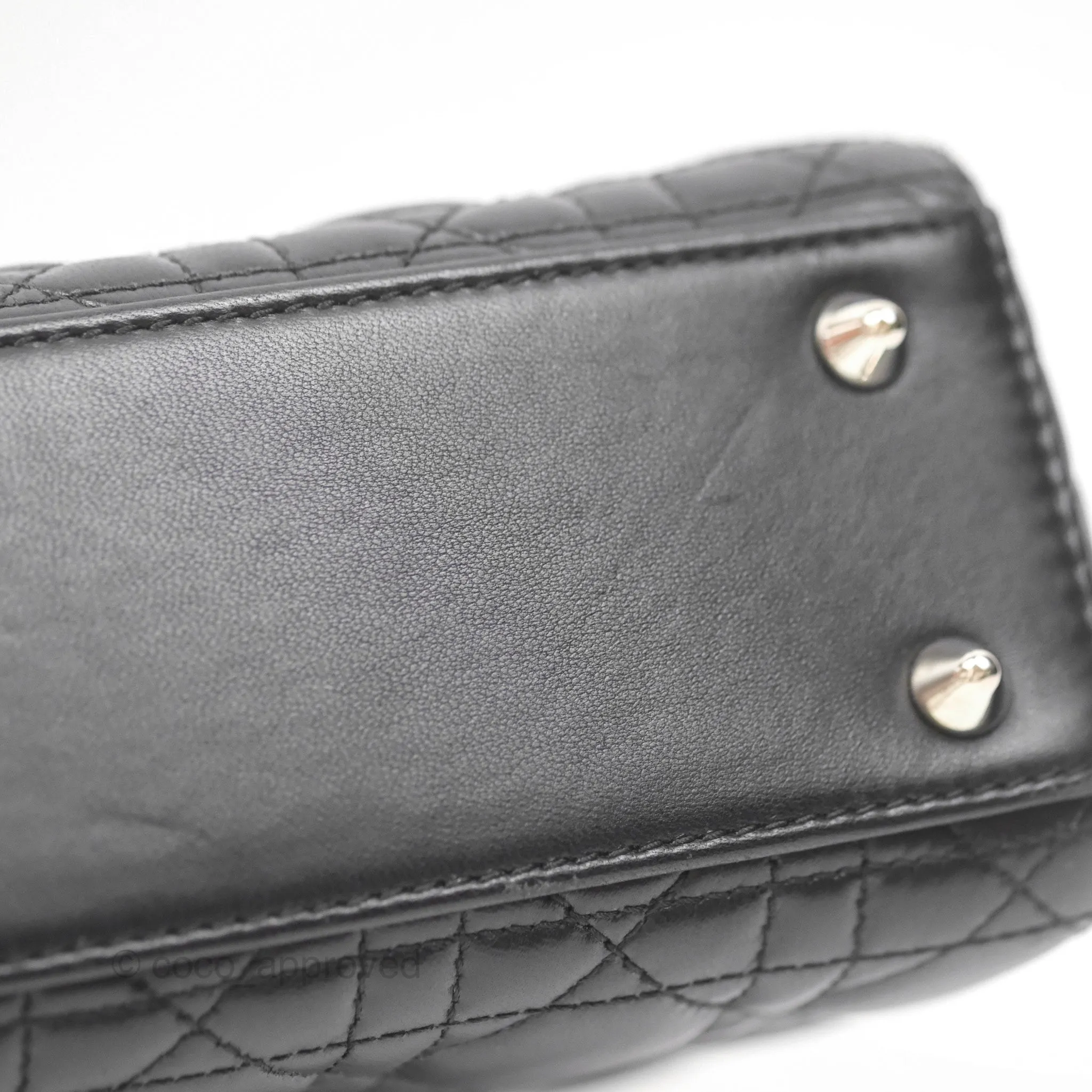 Christian Dior My ABCDior Lady Dior Black Lambskin Silver Hardware