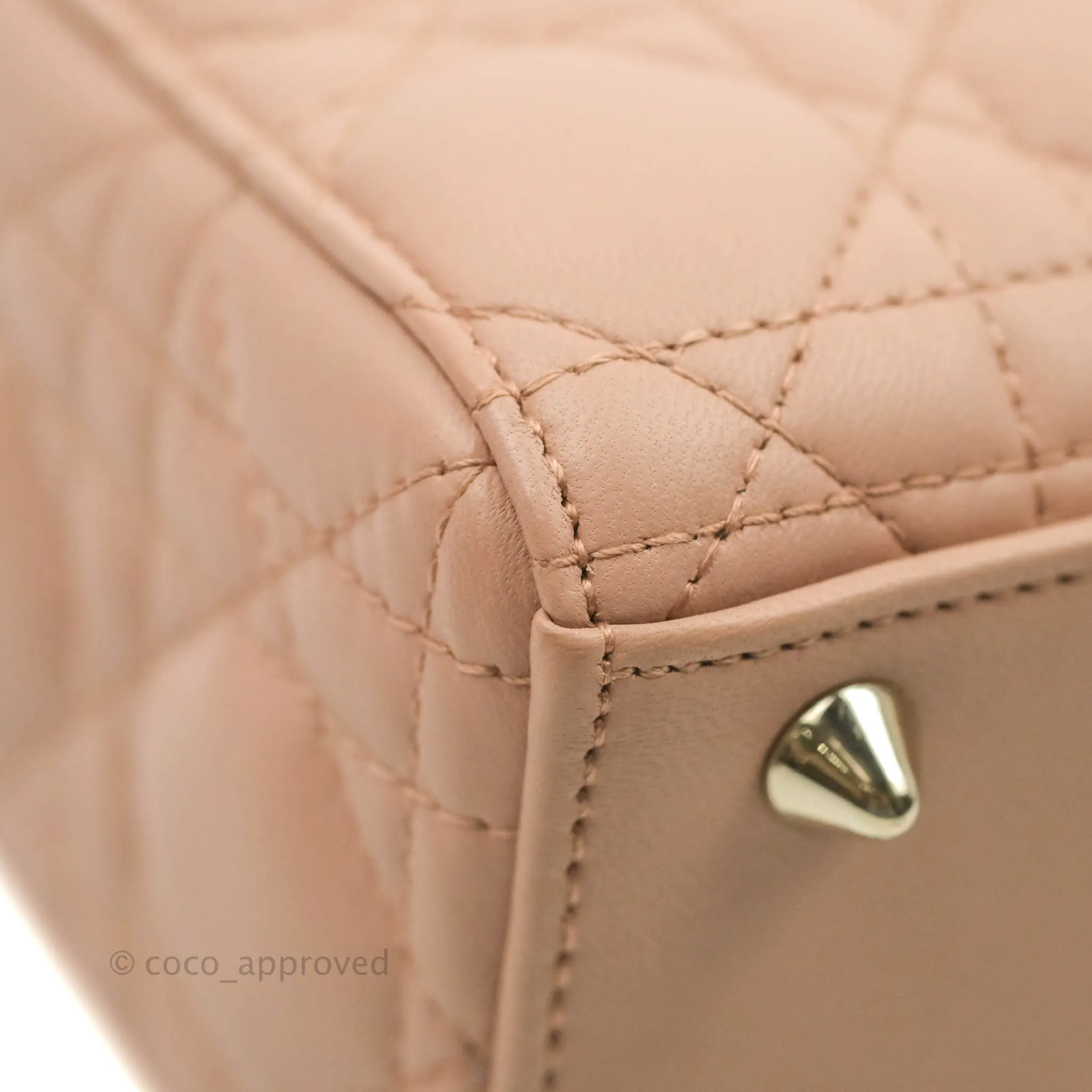 Christian Dior My ABCDior Lady Dior Fard Blush Lambskin Gold Hardware