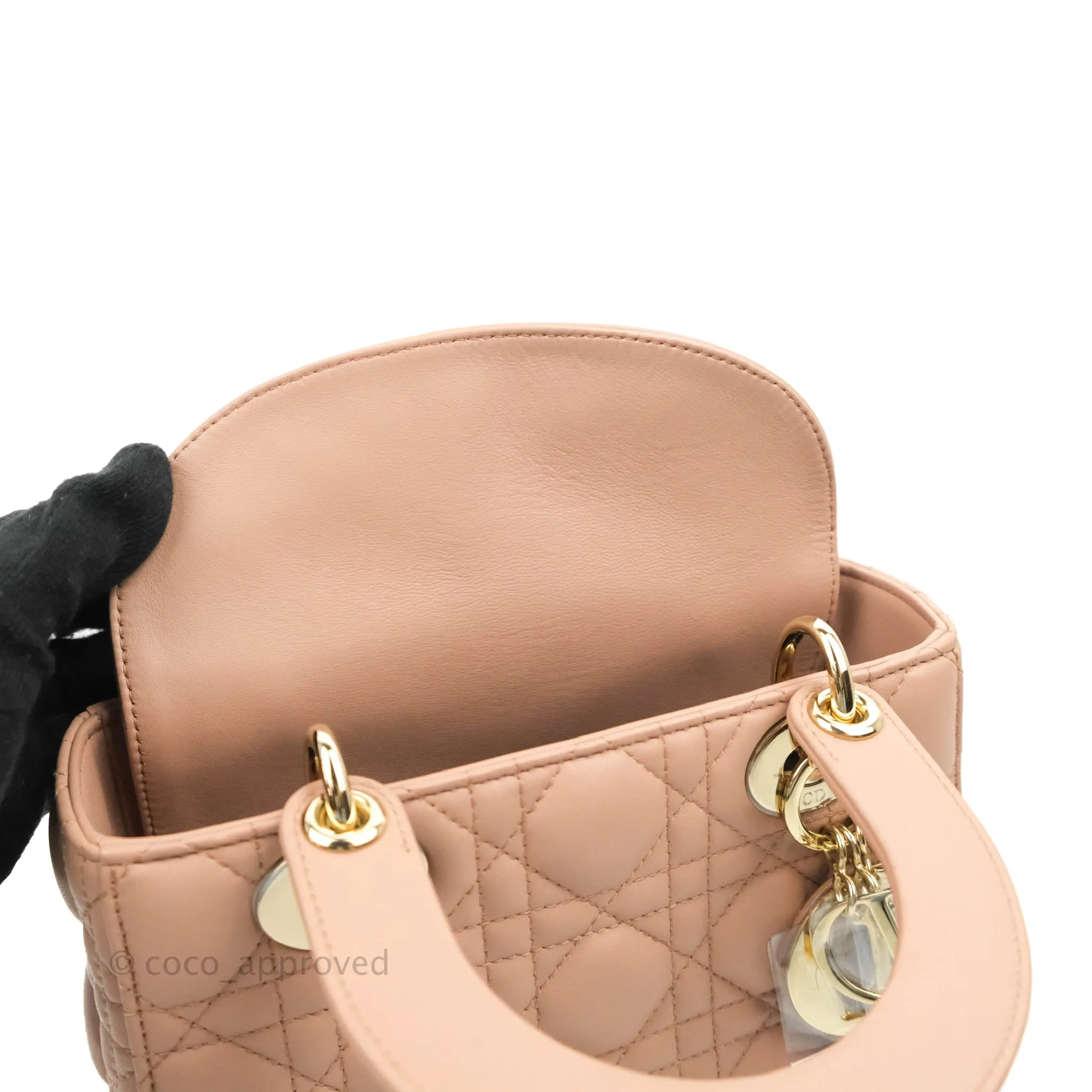 Christian Dior My ABCDior Lady Dior Fard Blush Lambskin Gold Hardware